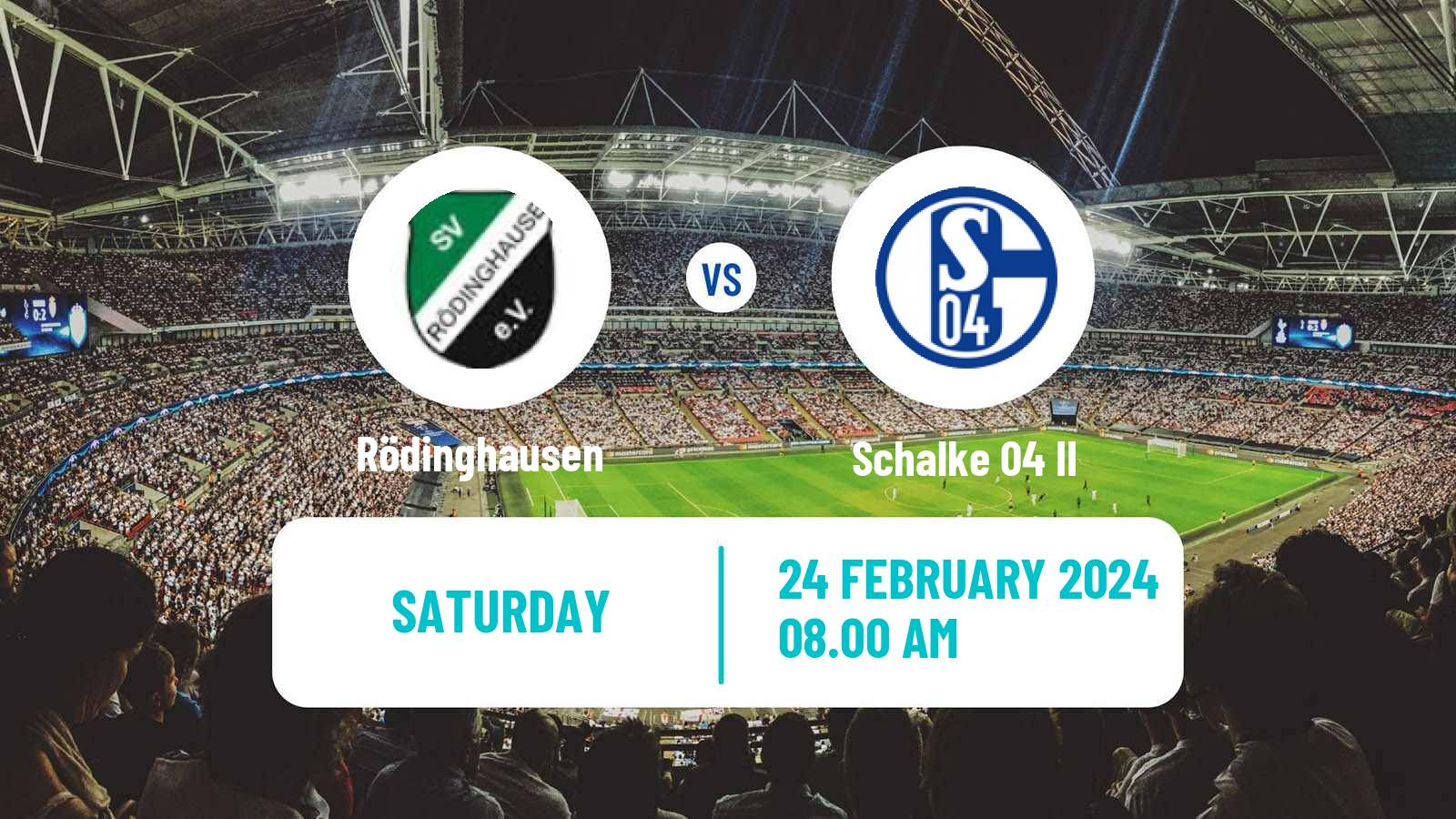 Soccer German Regionalliga West Rödinghausen - Schalke 04 II