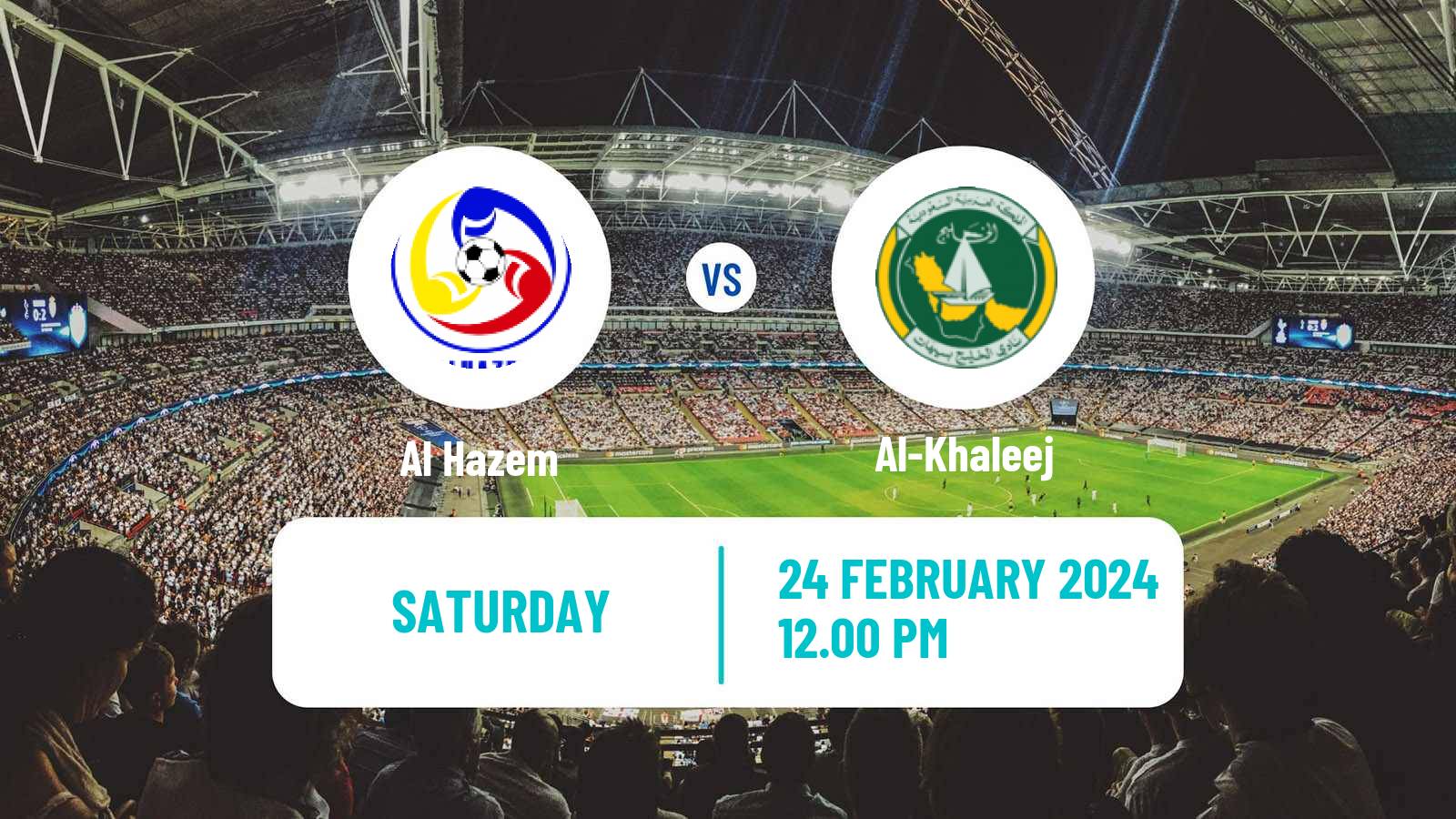 Soccer Saudi Professional League Al Hazem - Al-Khaleej