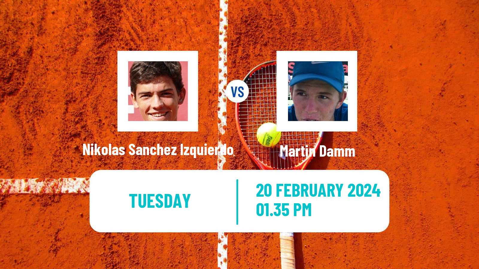 Tennis Tenerife 2 Challenger Men Nikolas Sanchez Izquierdo - Martin Damm