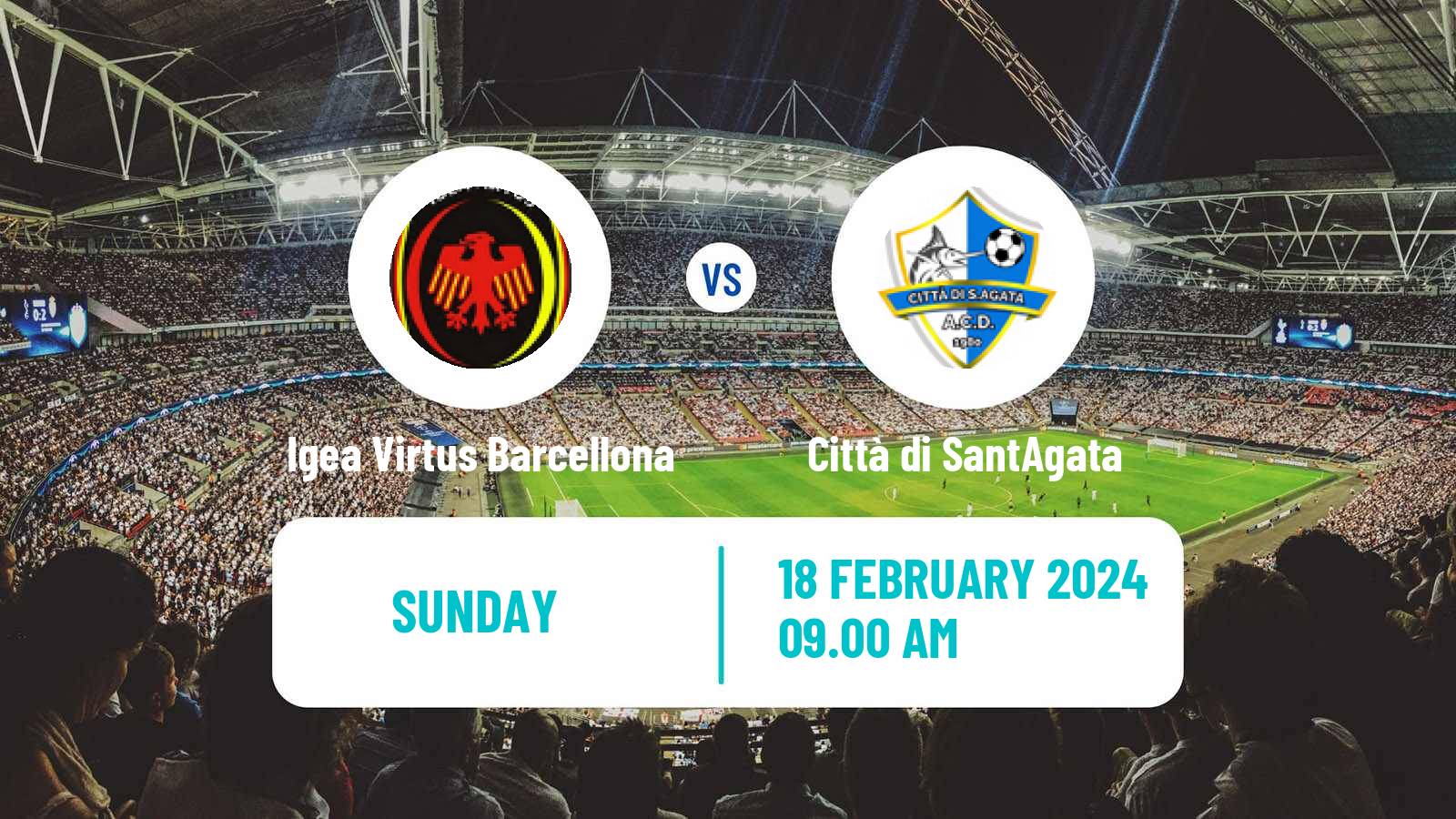 Soccer Italian Serie D - Group I Igea Virtus Barcellona - Città di SantAgata