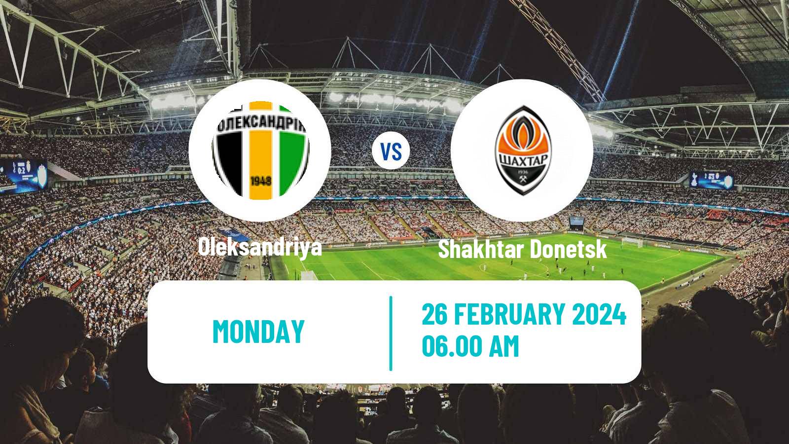 Soccer Ukrainian Premier League Oleksandriya - Shakhtar Donetsk