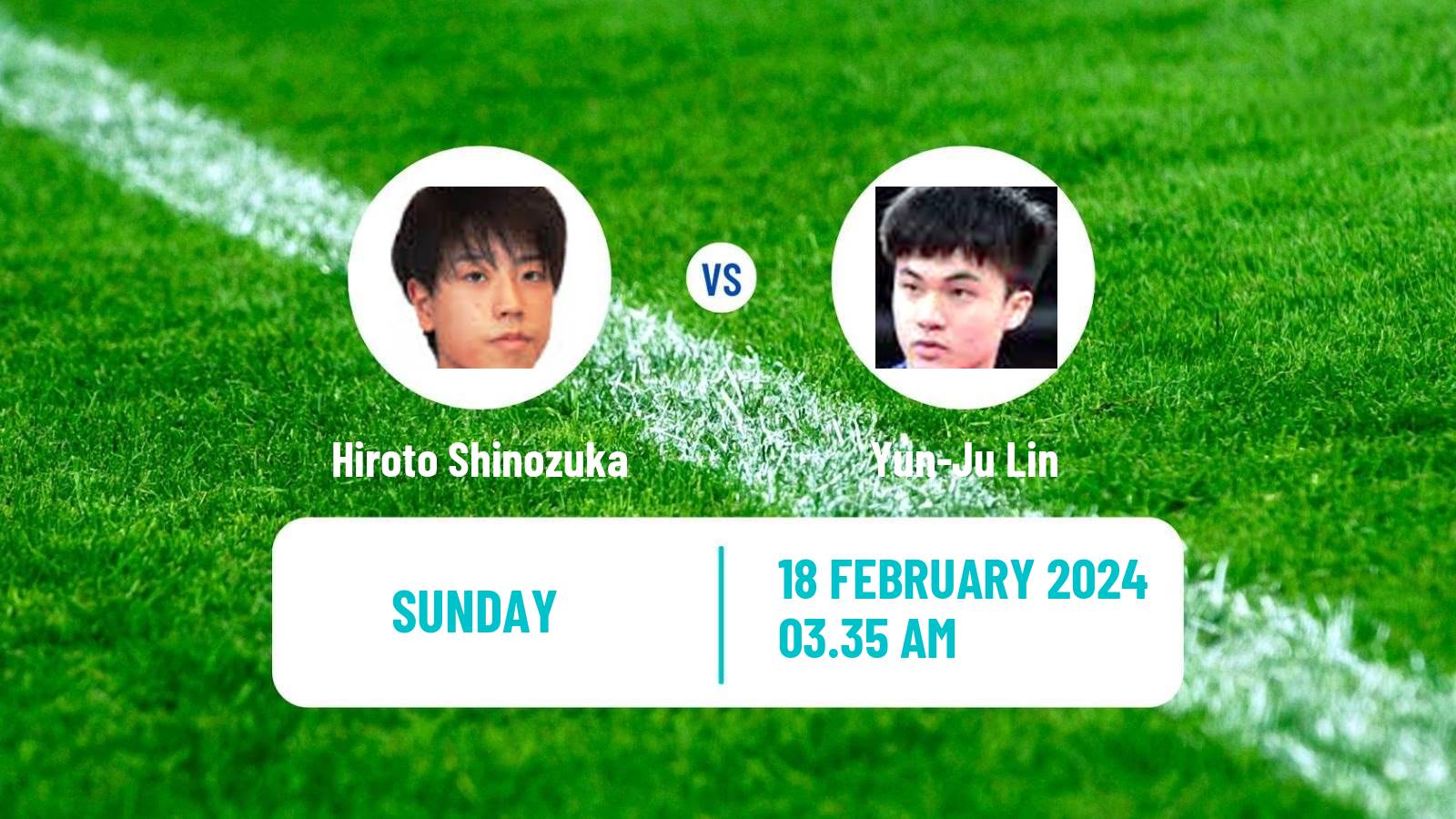 Table tennis World Championships Teams Men Hiroto Shinozuka - Yun-Ju Lin