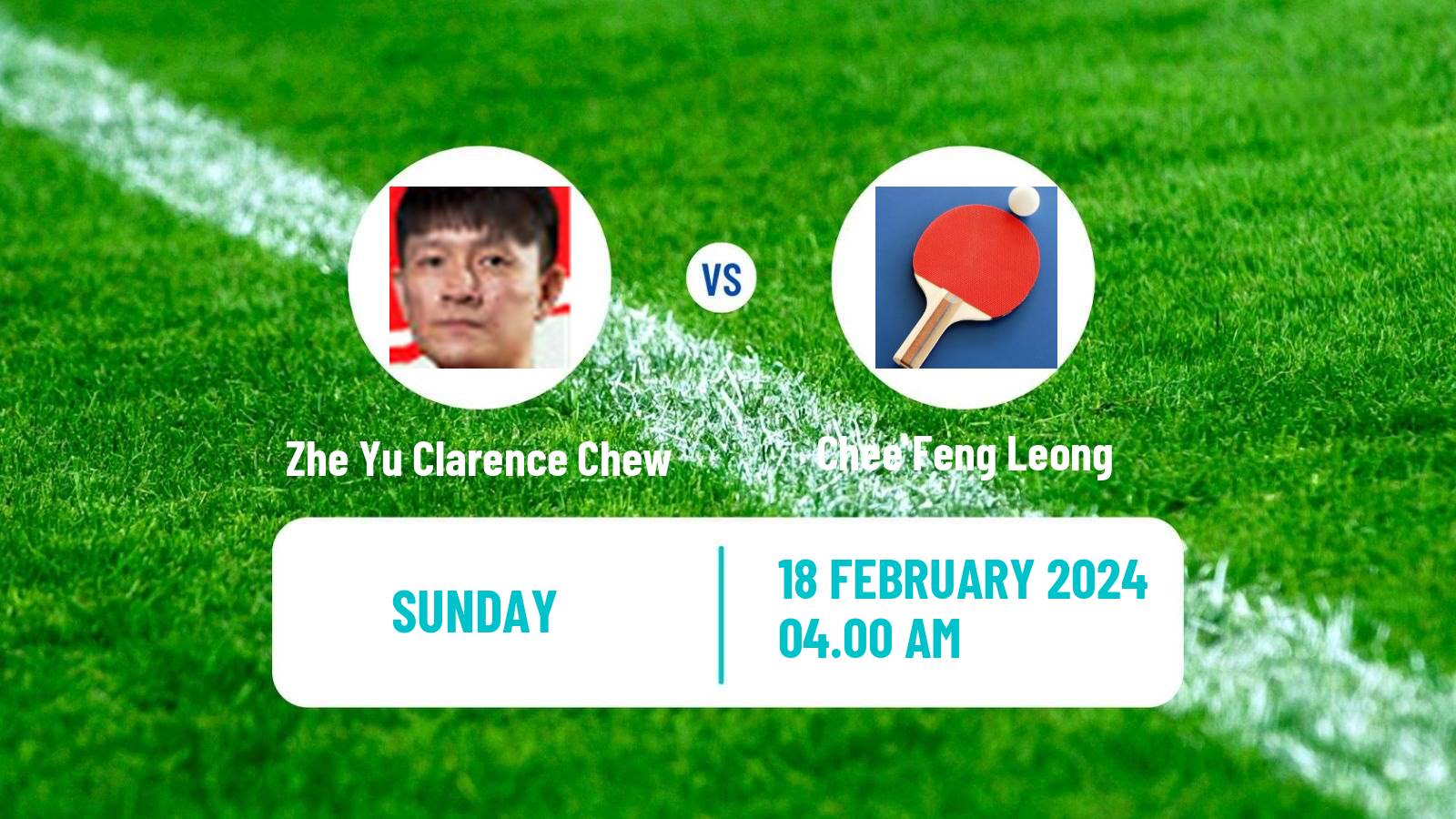 Table tennis World Championships Teams Men Zhe Yu Clarence Chew - Chee Feng Leong