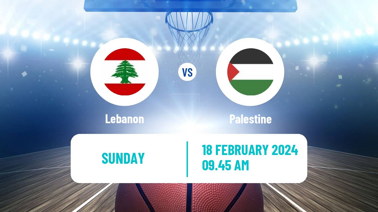 Basketball Friendly International Basketball Lebanon - Palestine