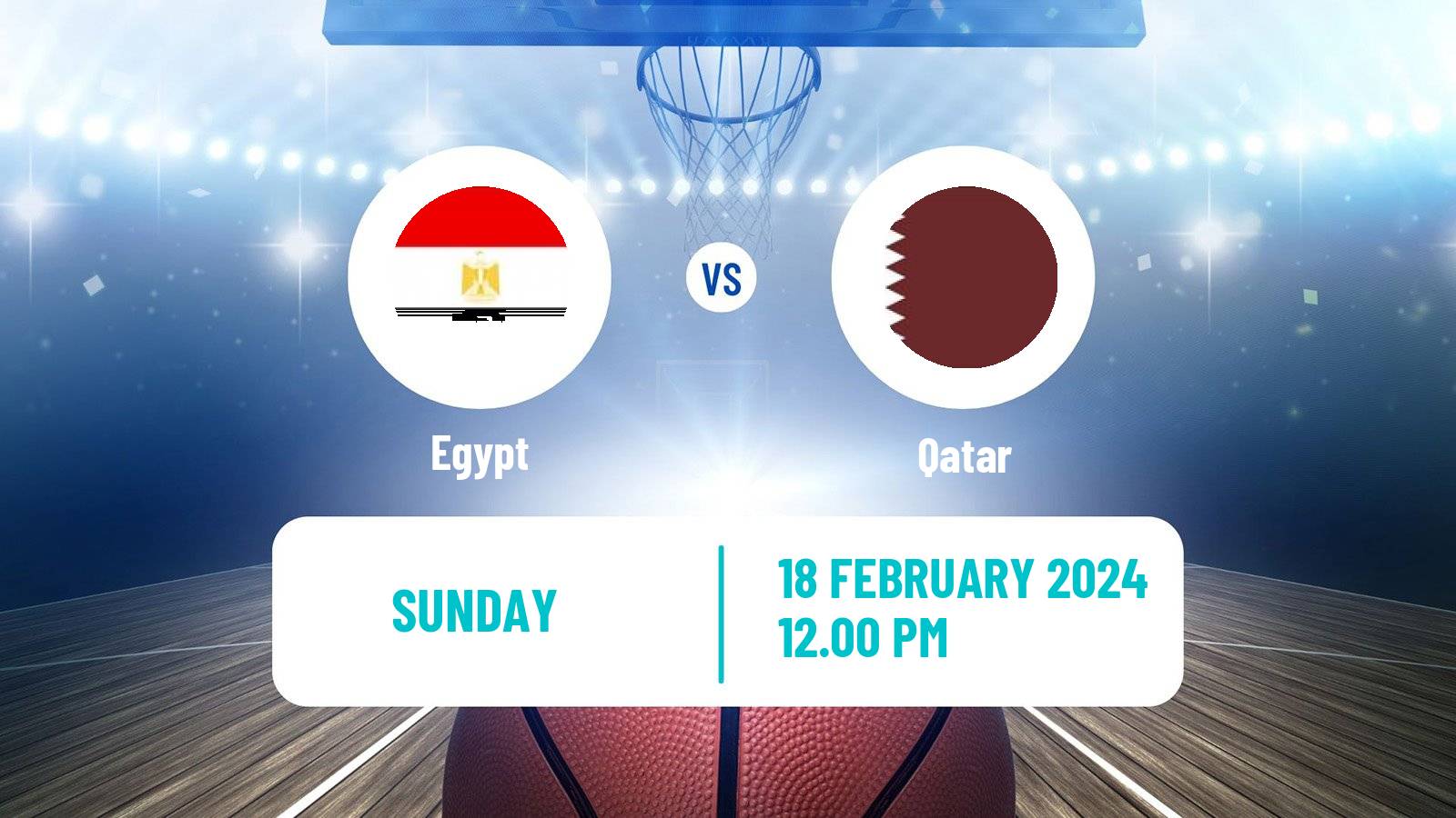 Basketball Friendly International Basketball Egypt - Qatar