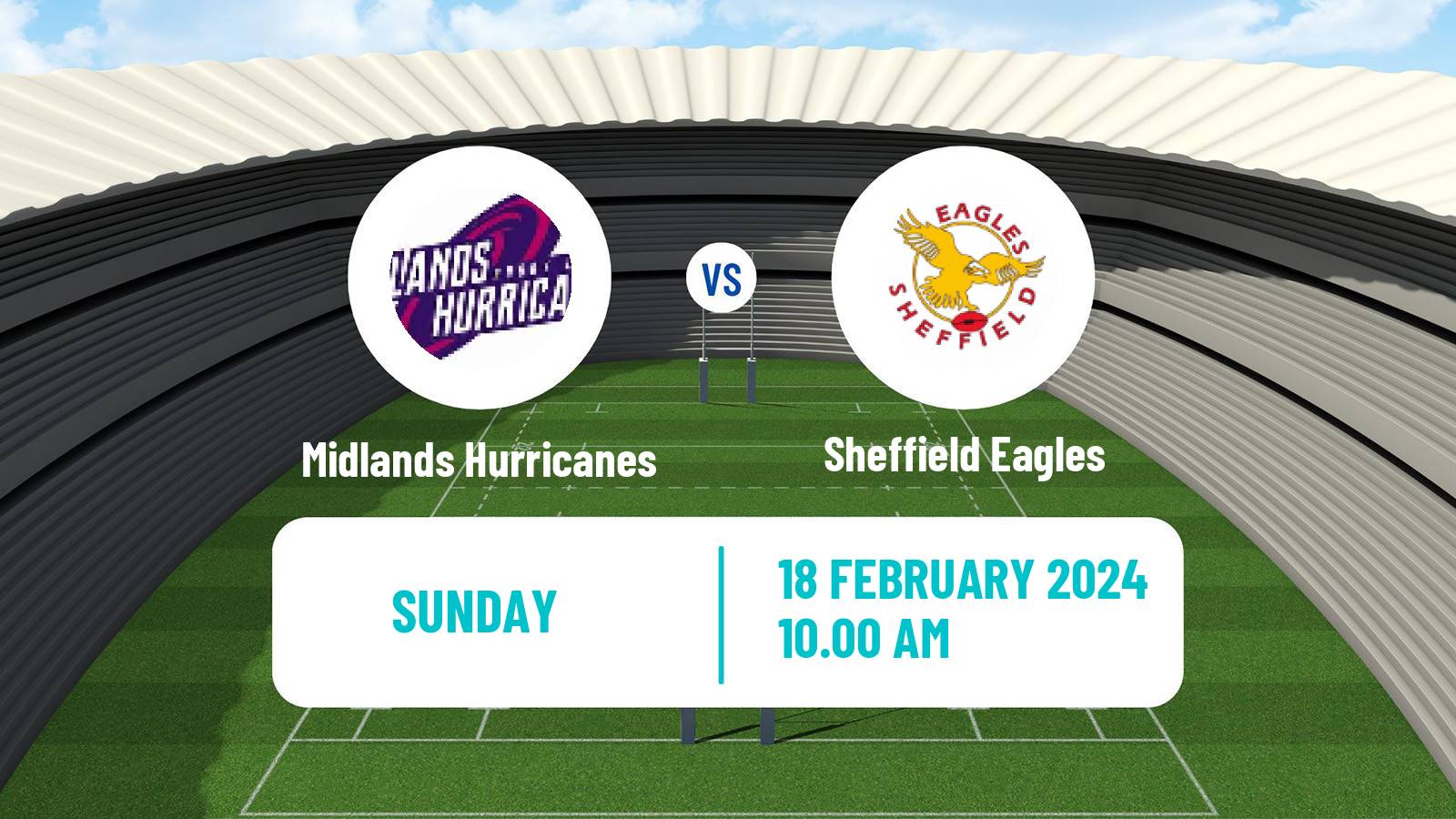 Rugby league English 1895 Cup Midlands Hurricanes - Sheffield Eagles