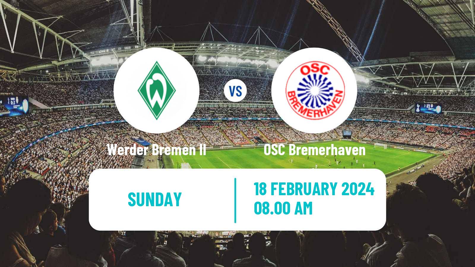 Soccer German Oberliga Bremen Werder Bremen II - OSC Bremerhaven