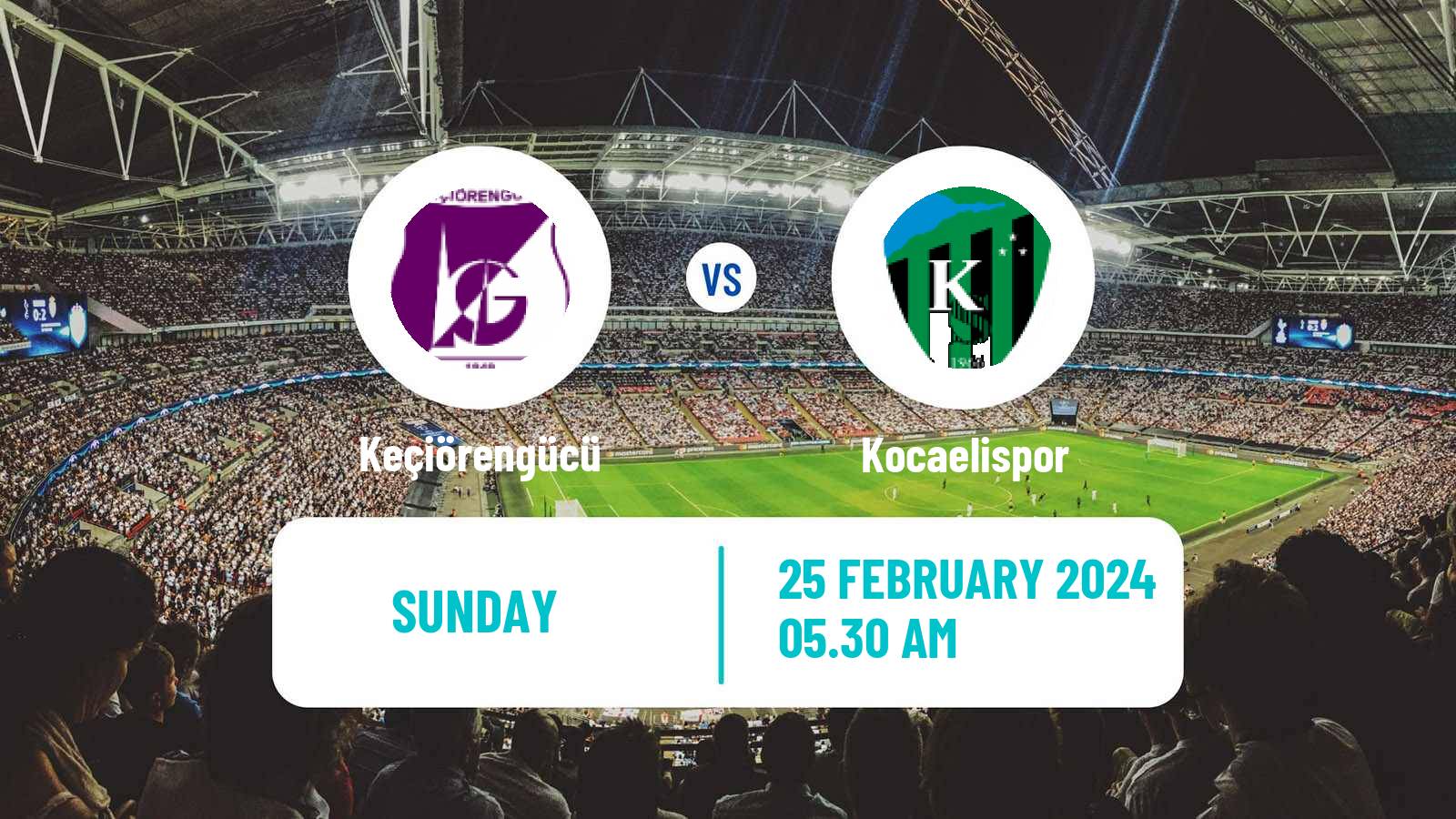 Soccer Turkish First League Keçiörengücü - Kocaelispor