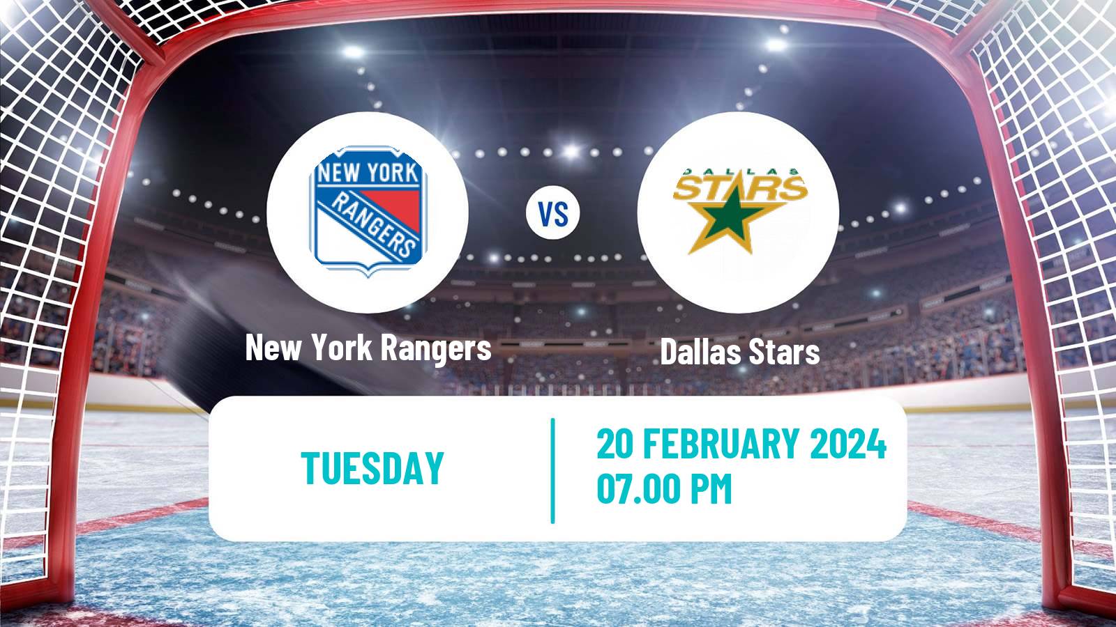 Hockey NHL New York Rangers - Dallas Stars