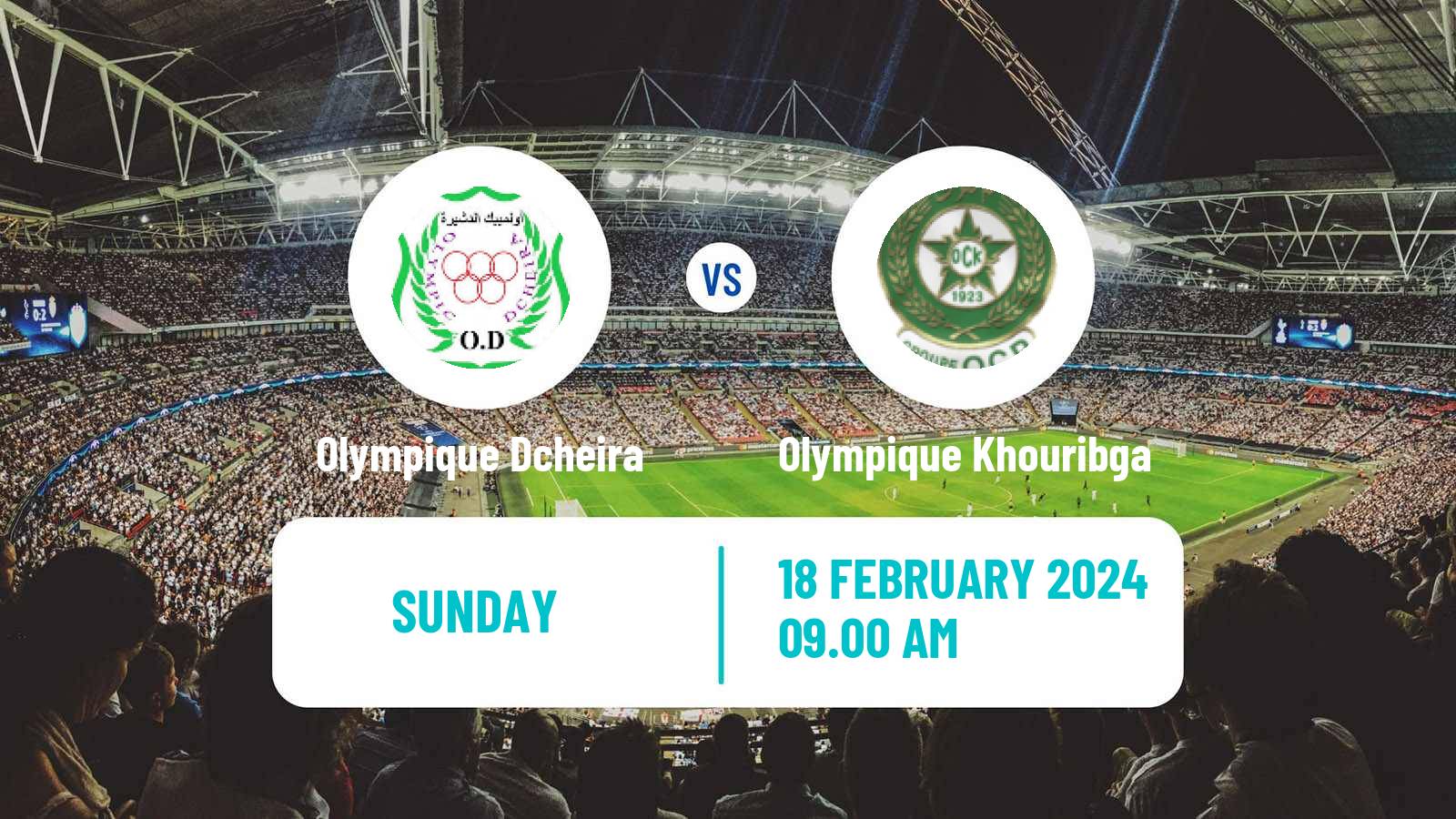 Soccer Moroccan Botola 2 Olympique Dcheira - Olympique Khouribga