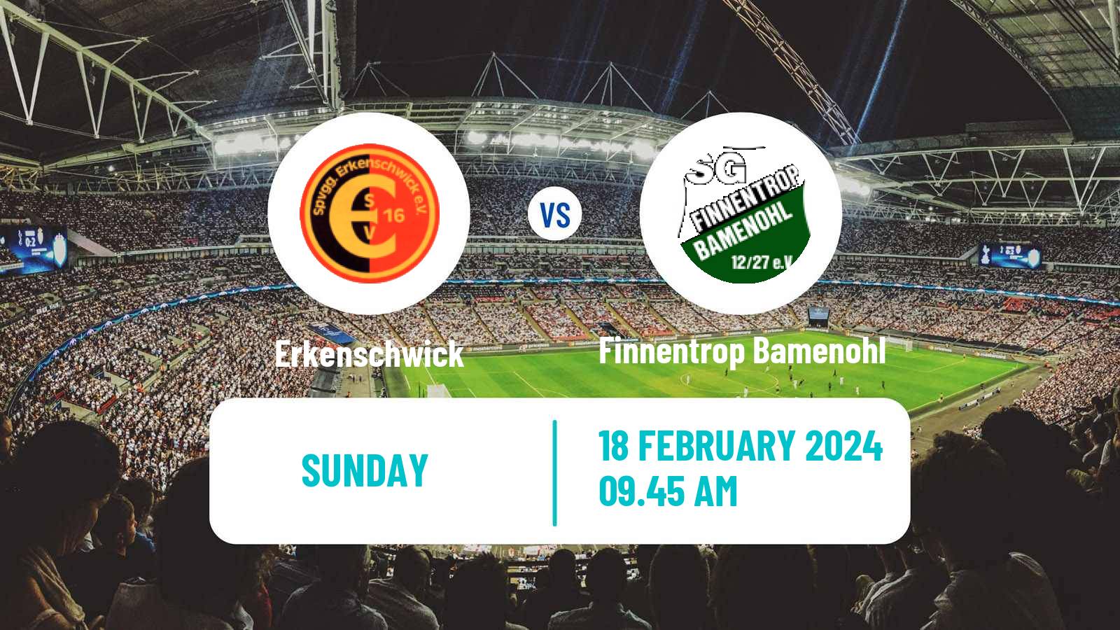 Soccer German Oberliga Westfalen Erkenschwick - Finnentrop Bamenohl