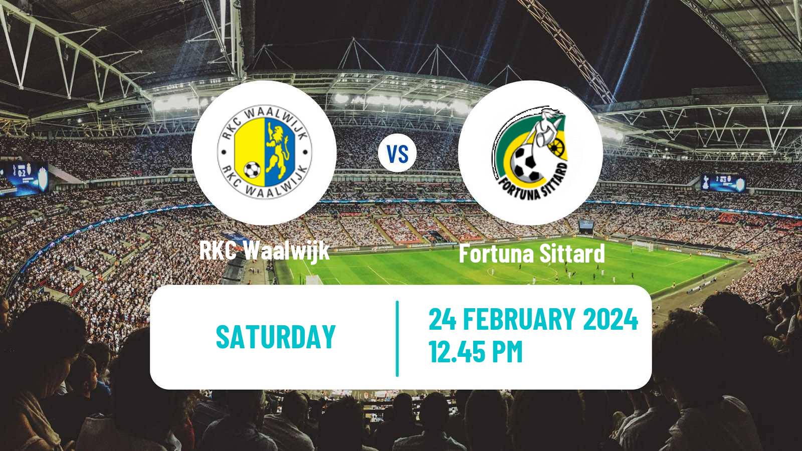 Soccer Dutch Eredivisie Waalwijk - Fortuna Sittard