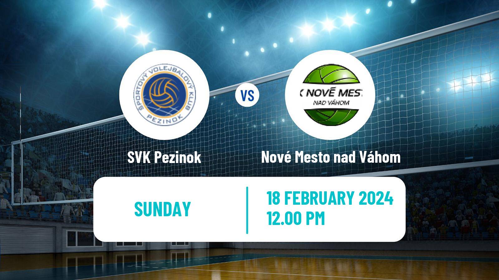 Volleyball Slovak Extraliga Volleyball Women SVK Pezinok - Nové Mesto nad Váhom