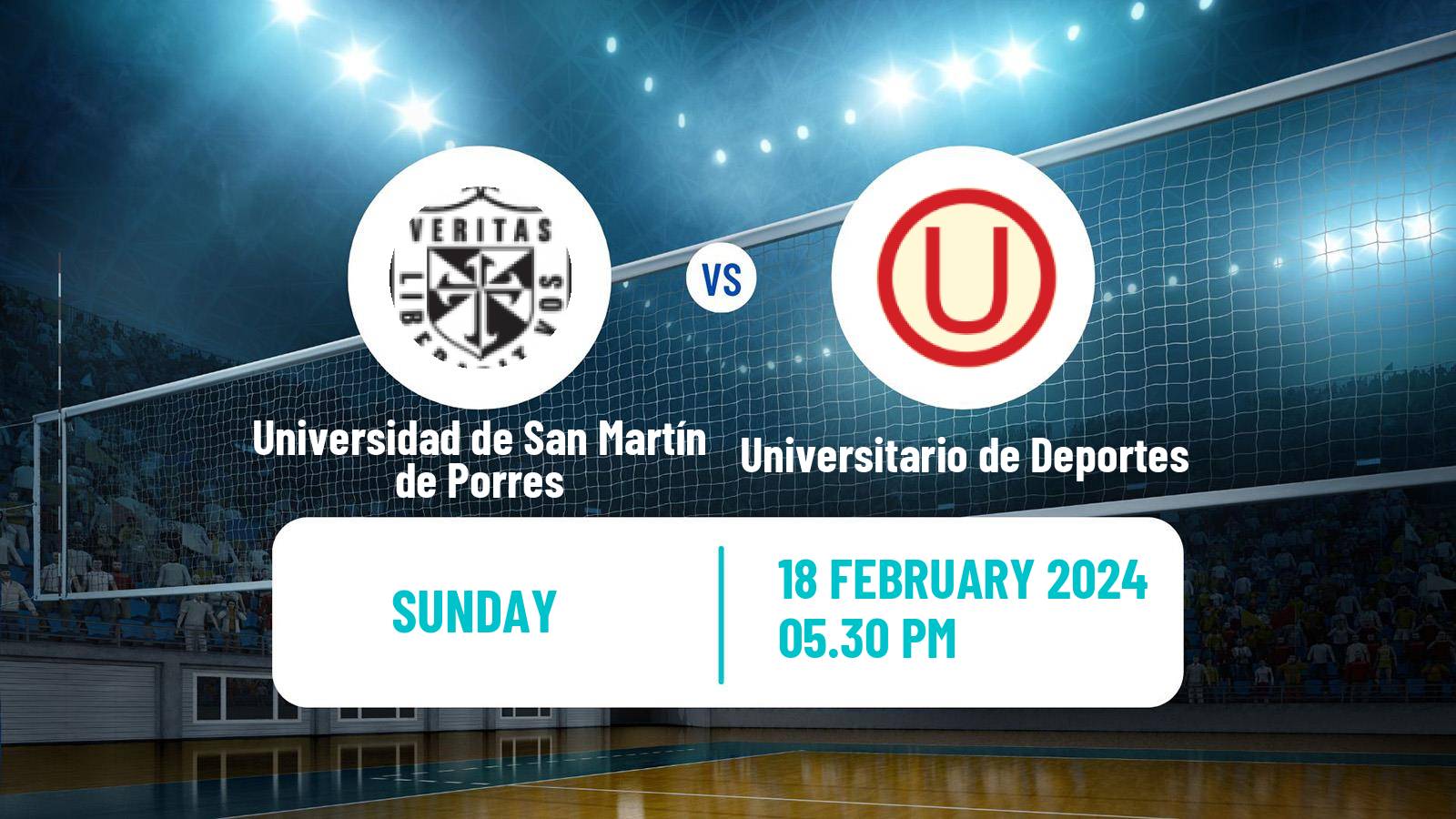 Volleyball Peruvian LNSV Women Universidad de San Martín de Porres - Universitario de Deportes
