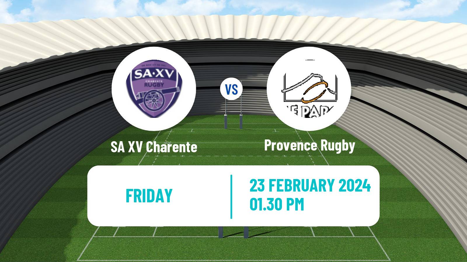 Rugby union French Pro D2 SA XV Charente - Provence Rugby
