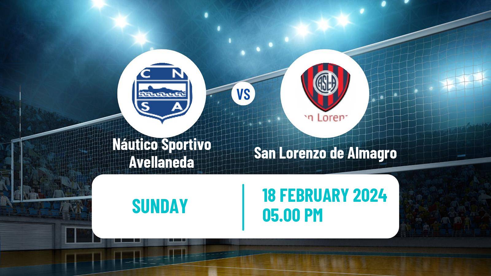 Volleyball Argentinian Liga Volleyball Women Náutico Sportivo Avellaneda - San Lorenzo de Almagro