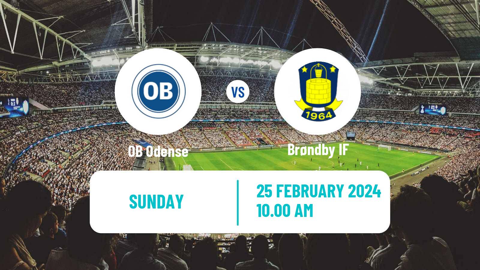 Soccer Danish Superliga OB Odense - Brøndby