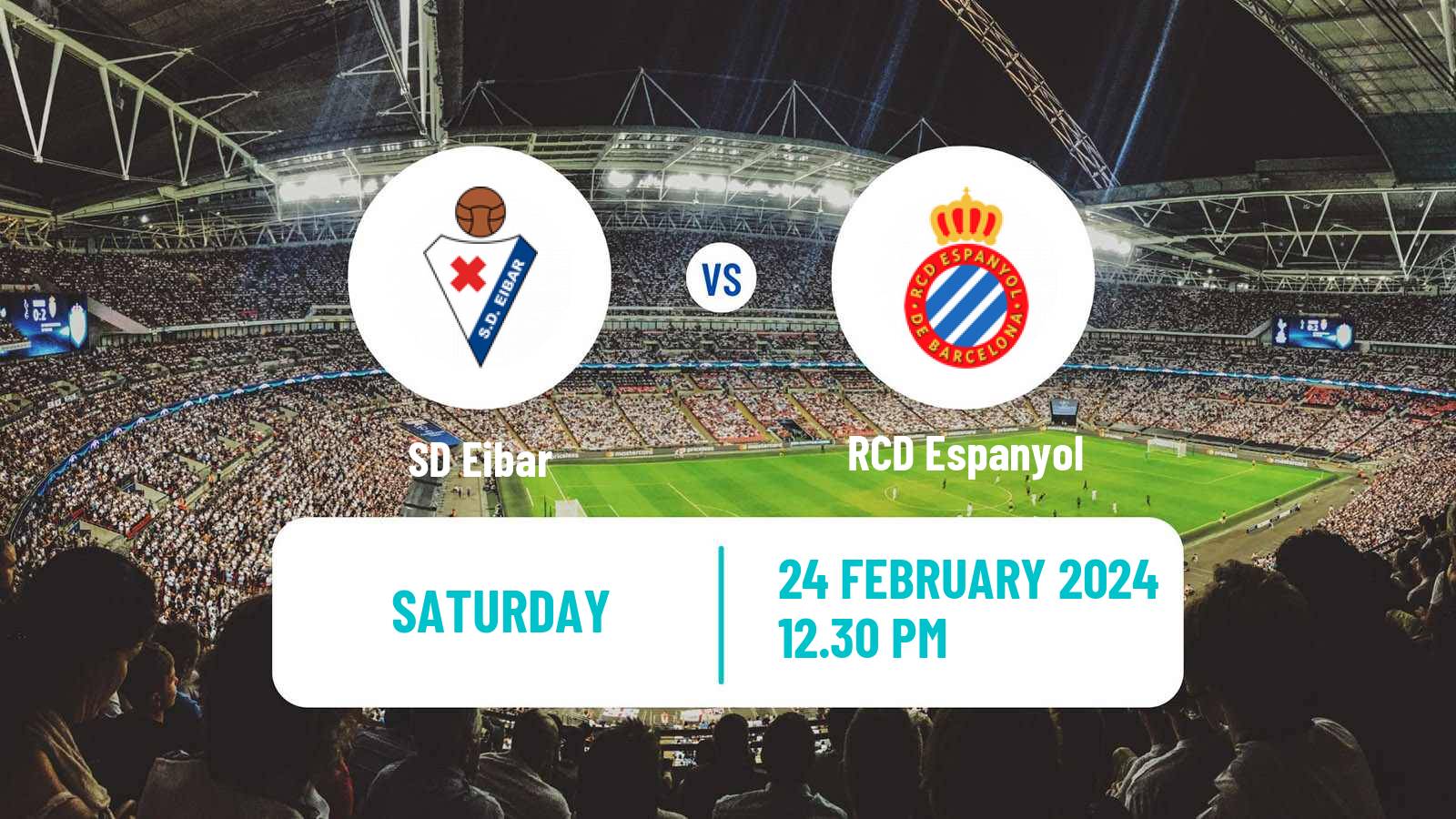 Soccer Spanish LaLiga2 Eibar - Espanyol