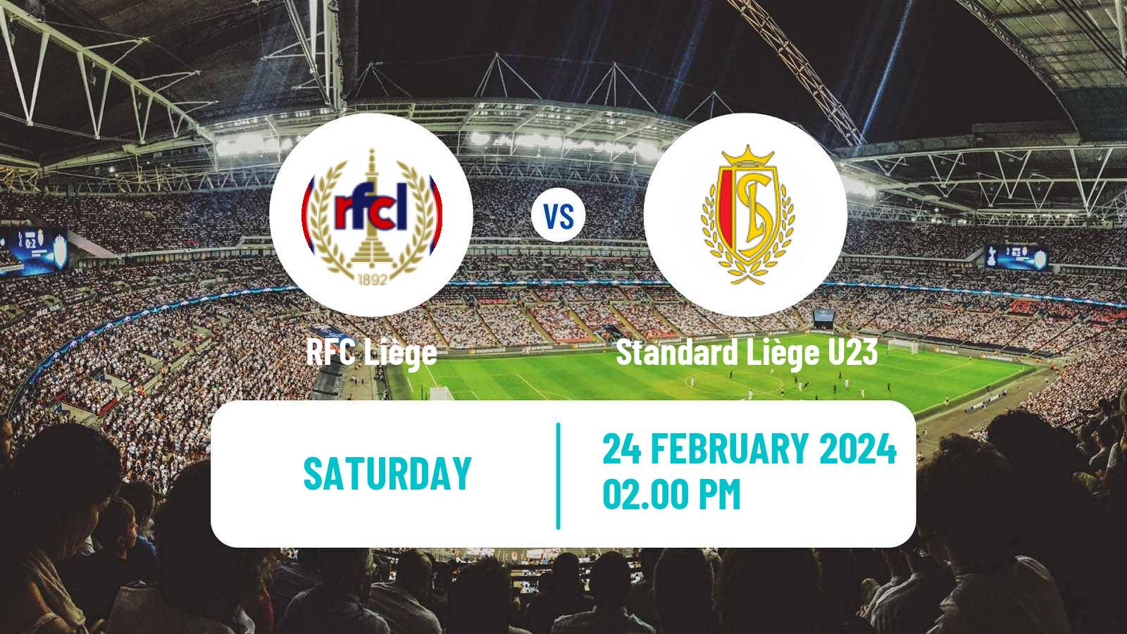 Soccer Belgian Сhallenger Pro League RFC Liège - Standard Liège U23
