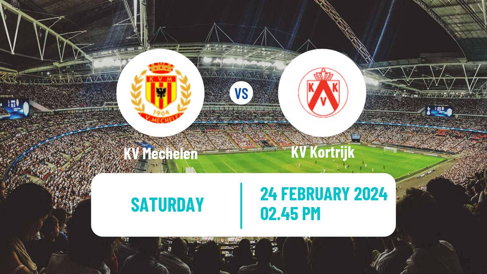 Soccer Belgian Jupiler Pro League KV Mechelen - Kortrijk