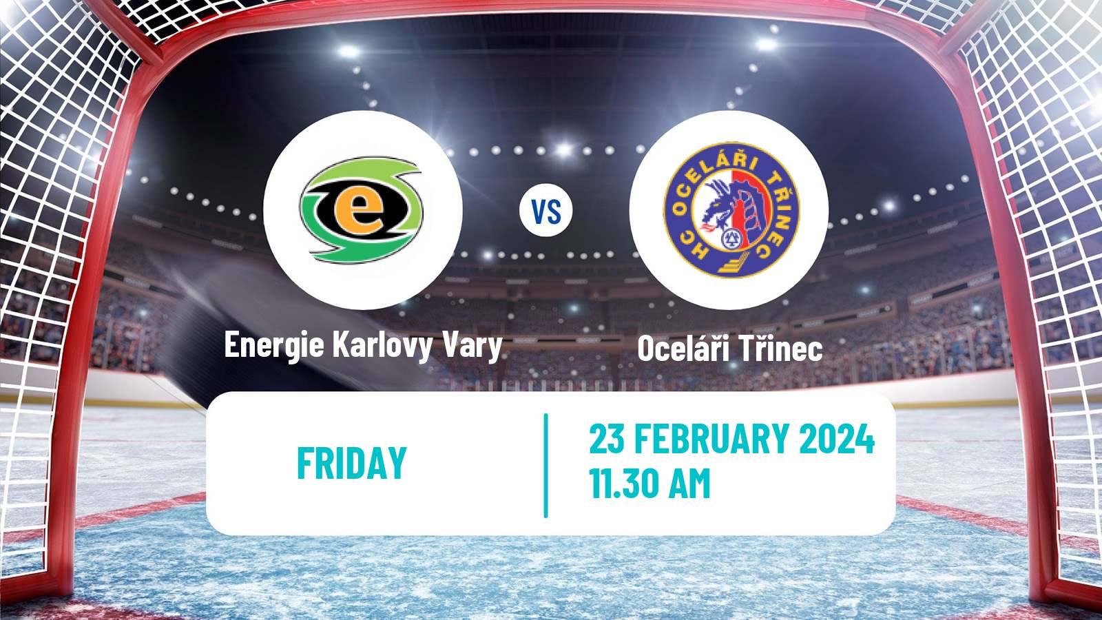Hockey Czech Extraliga Energie Karlovy Vary - Oceláři Třinec