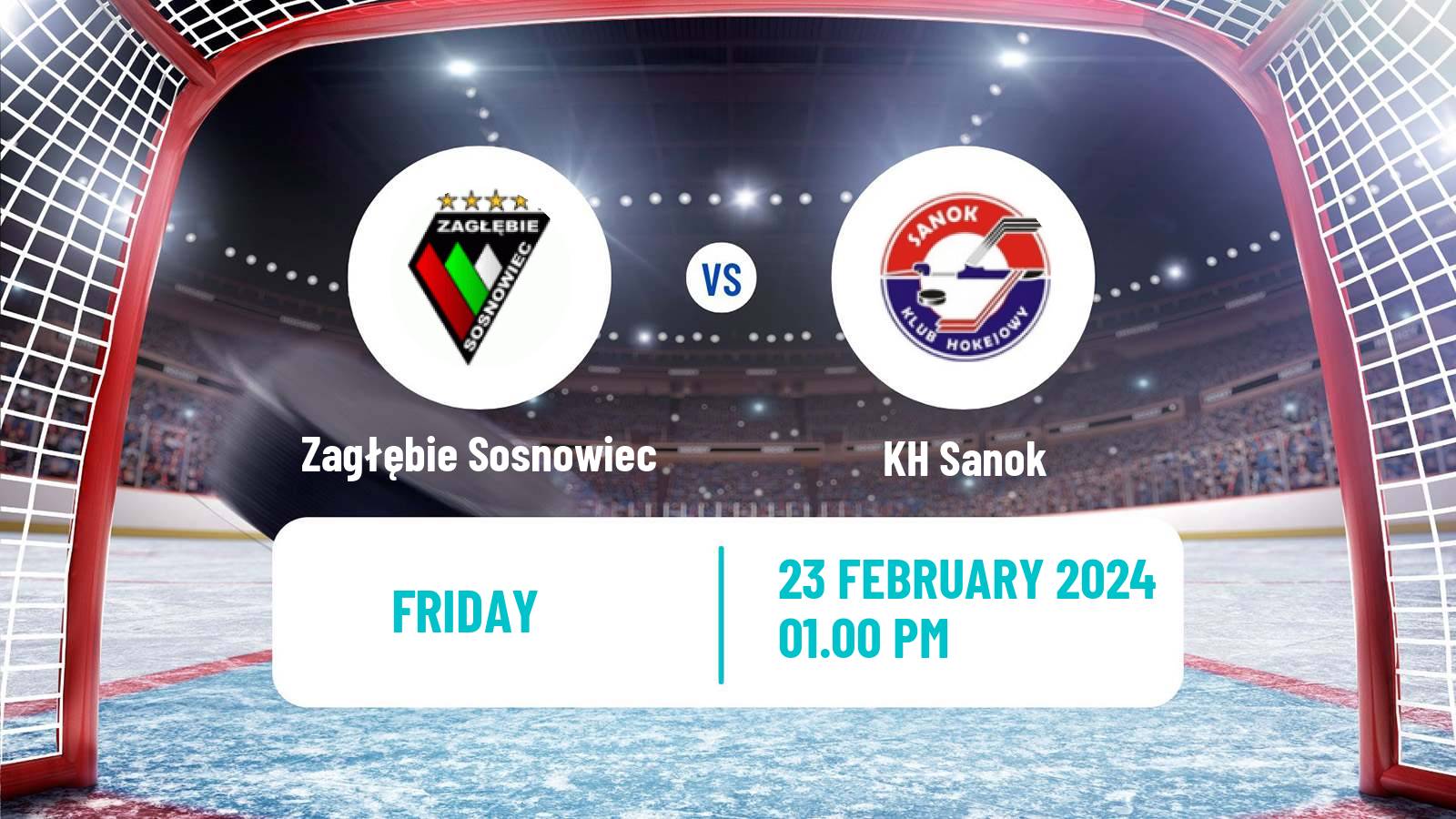 Hockey Polska Liga Hokejowa Zagłębie Sosnowiec - KH Sanok