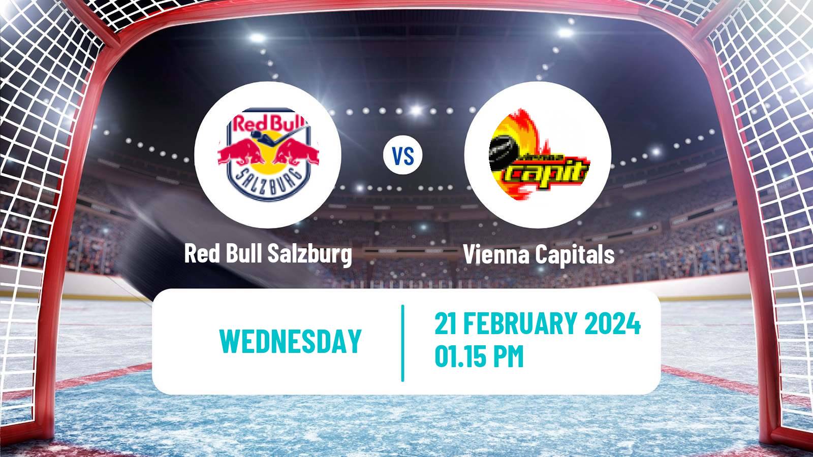 Hockey Austrian Ice Hockey League Red Bull Salzburg - Vienna Capitals