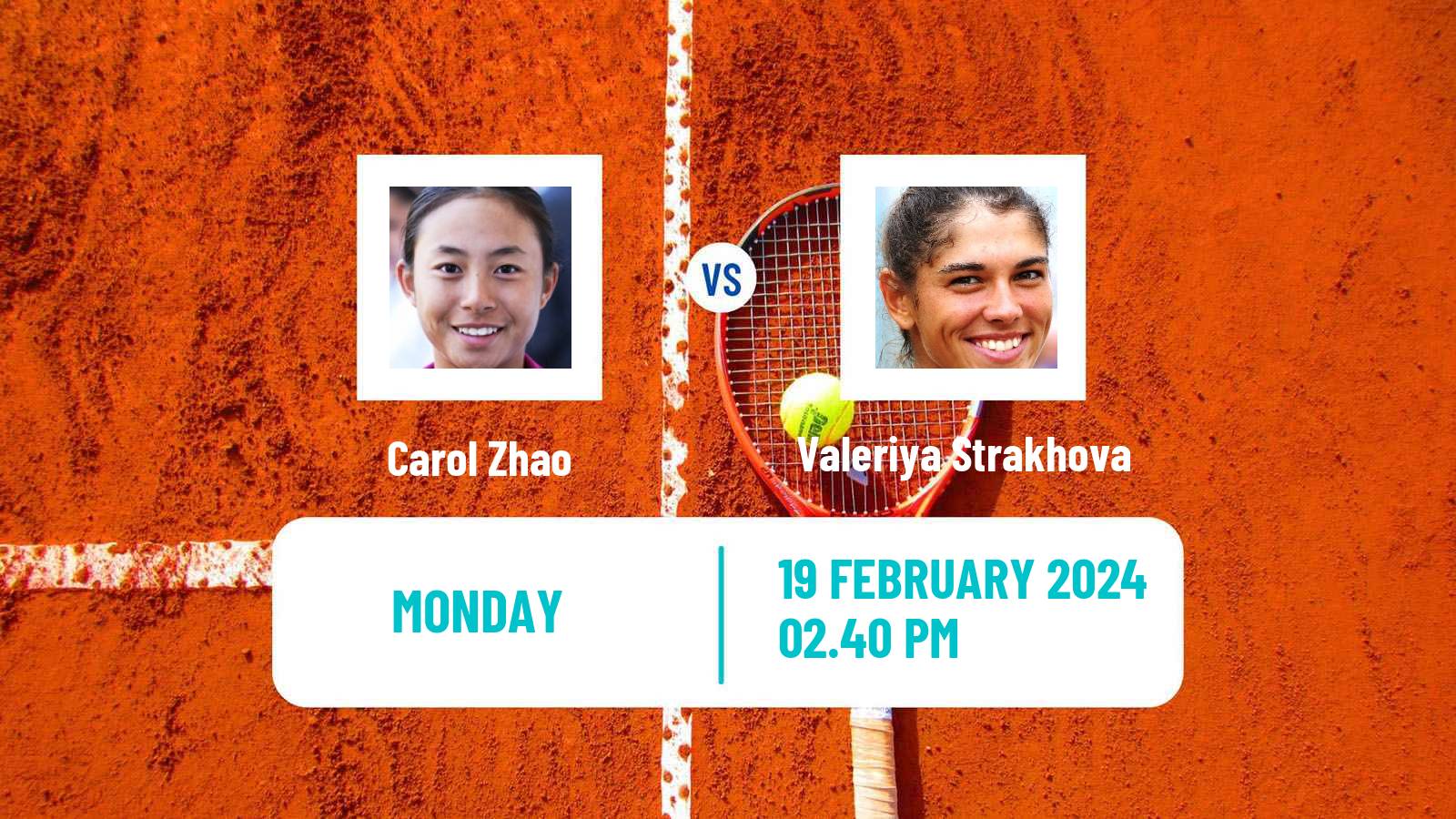 Tennis Puerto Vallarta Challenger Women Carol Zhao - Valeriya Strakhova