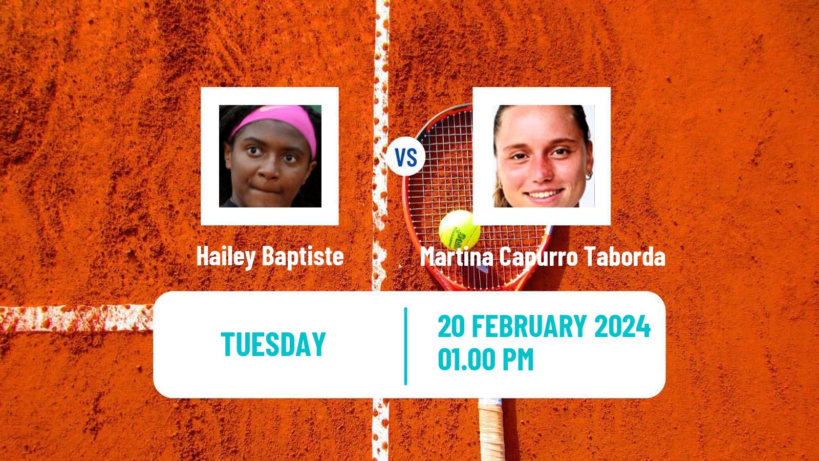 Tennis Puerto Vallarta Challenger Women Hailey Baptiste - Martina Capurro Taborda