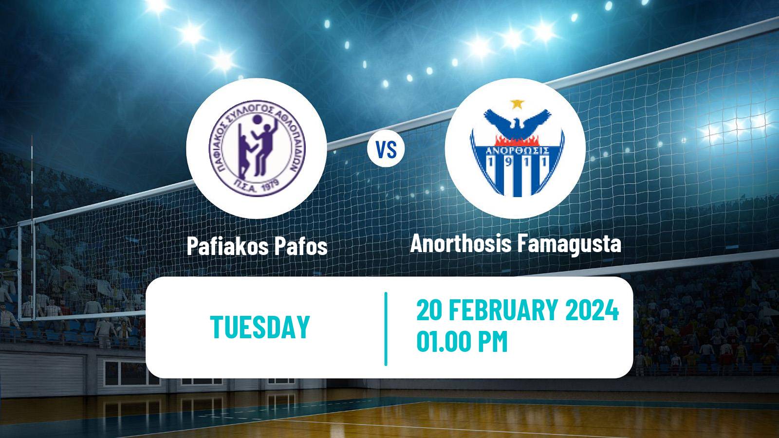 Volleyball Cypriot Championship Volleyball Pafiakos Pafos - Anorthosis Famagusta