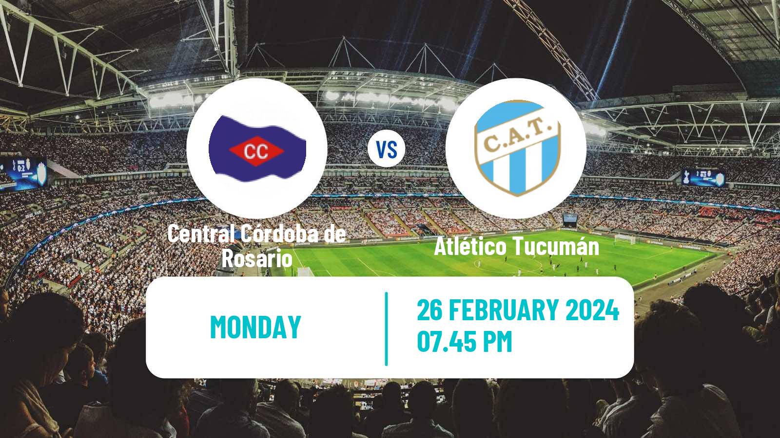 Soccer Argentinian Copa de la Liga Profesional Central Córdoba de Rosario - Atlético Tucumán