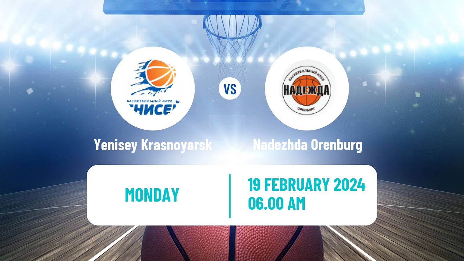 Basketball Russian Premier League Basketball Women Yenisey Krasnoyarsk - Nadezhda Orenburg