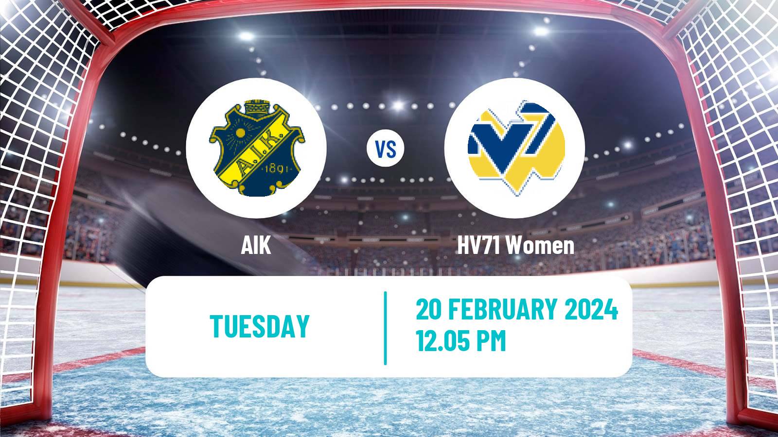 Hockey Swedish SDHL Women AIK - HV71