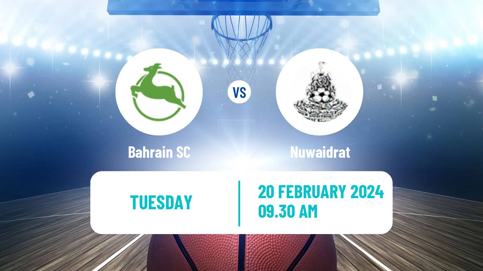Basketball Bahraini Premier League Basketball Bahrain SC - Nuwaidrat