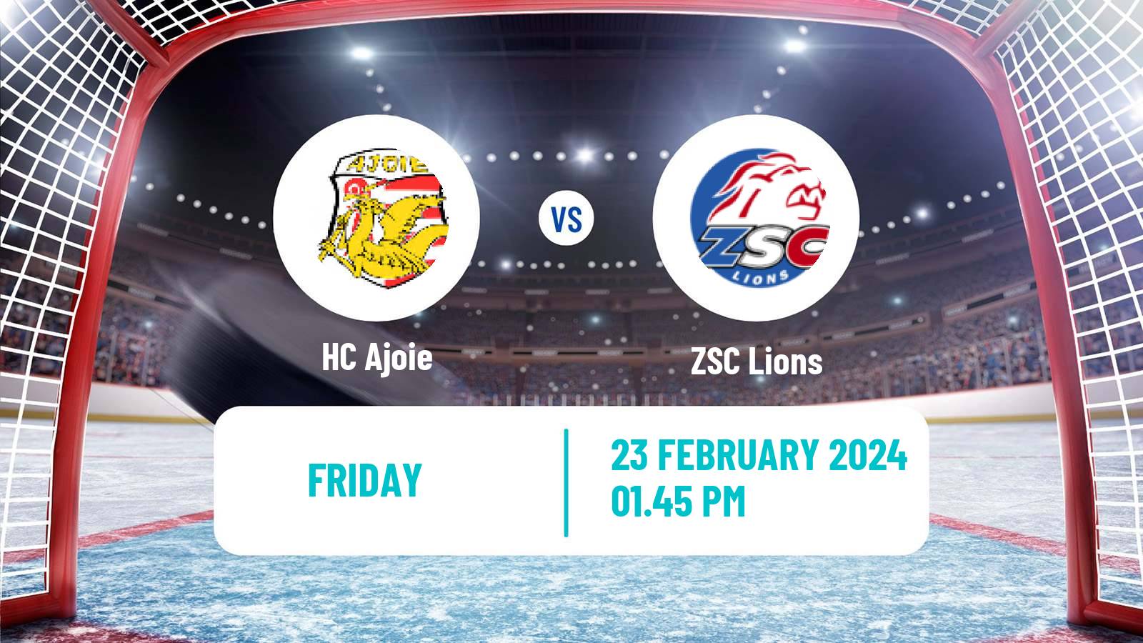 Hockey Swiss National League Hockey Ajoie - ZSC Lions