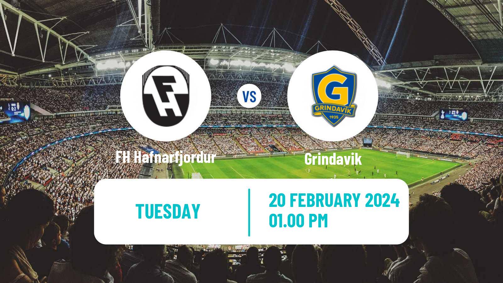 Soccer Icelandic League Cup FH Hafnarfjordur - Grindavik