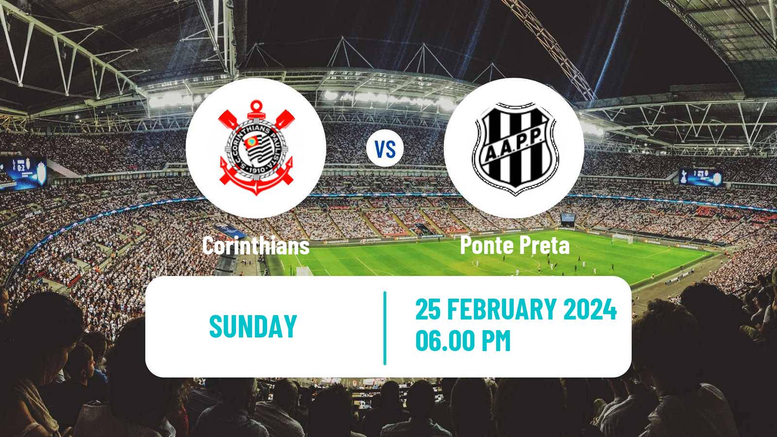 Soccer Brazilian Campeonato Paulista Corinthians - Ponte Preta