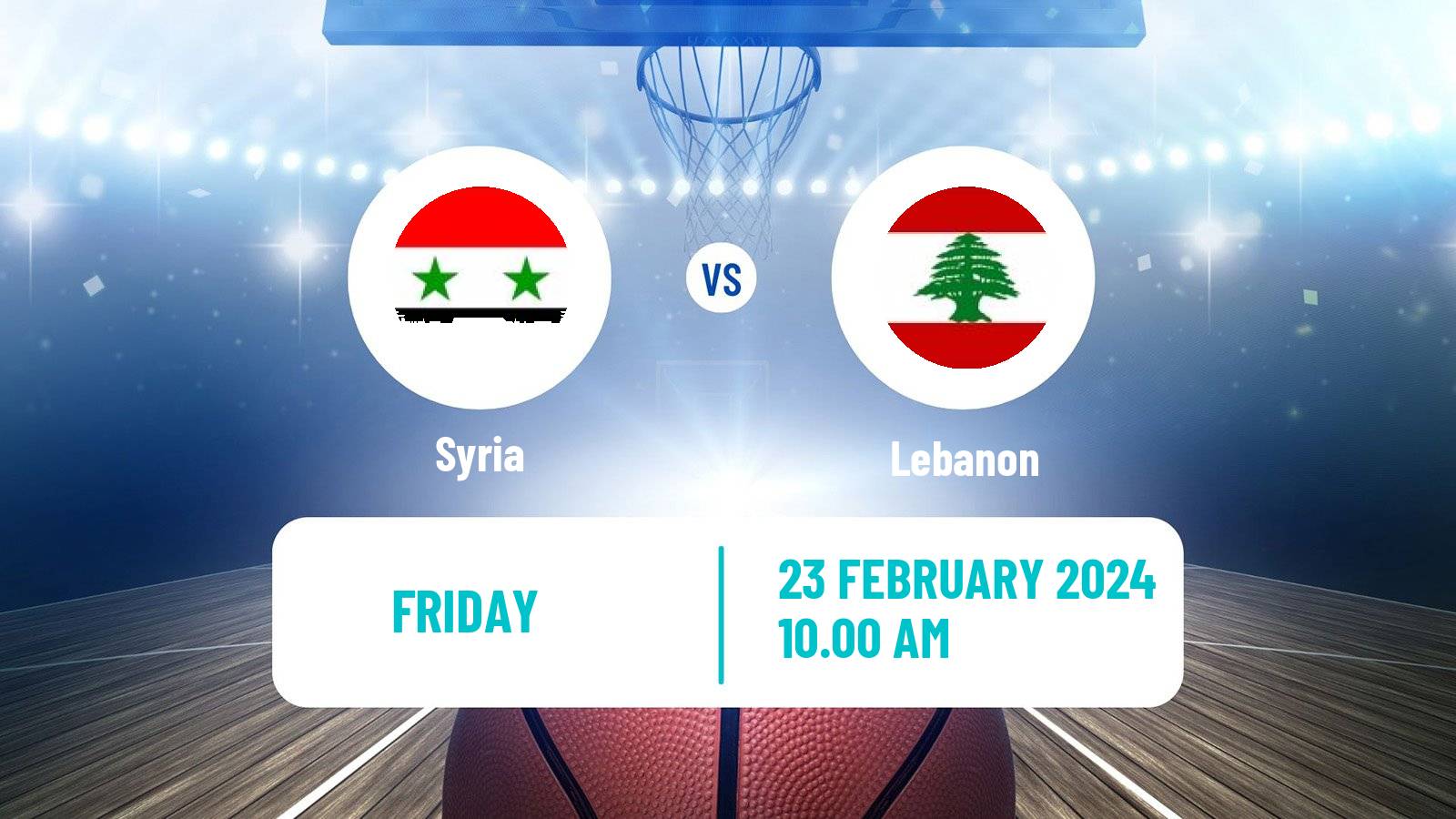 Basketball Asia Cup Basketball Syria - Lebanon