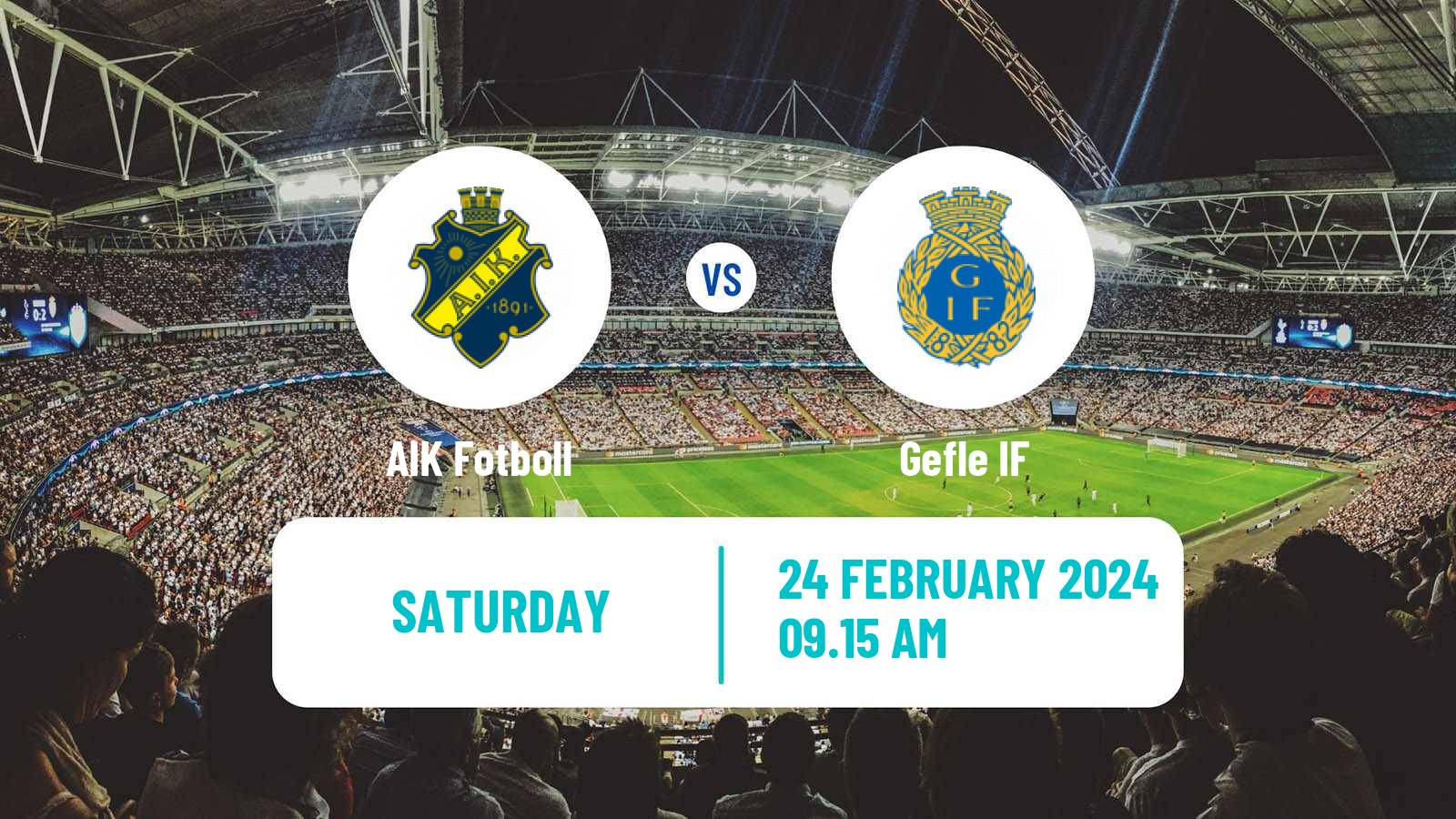 Soccer Svenska Cupen AIK - Gefle