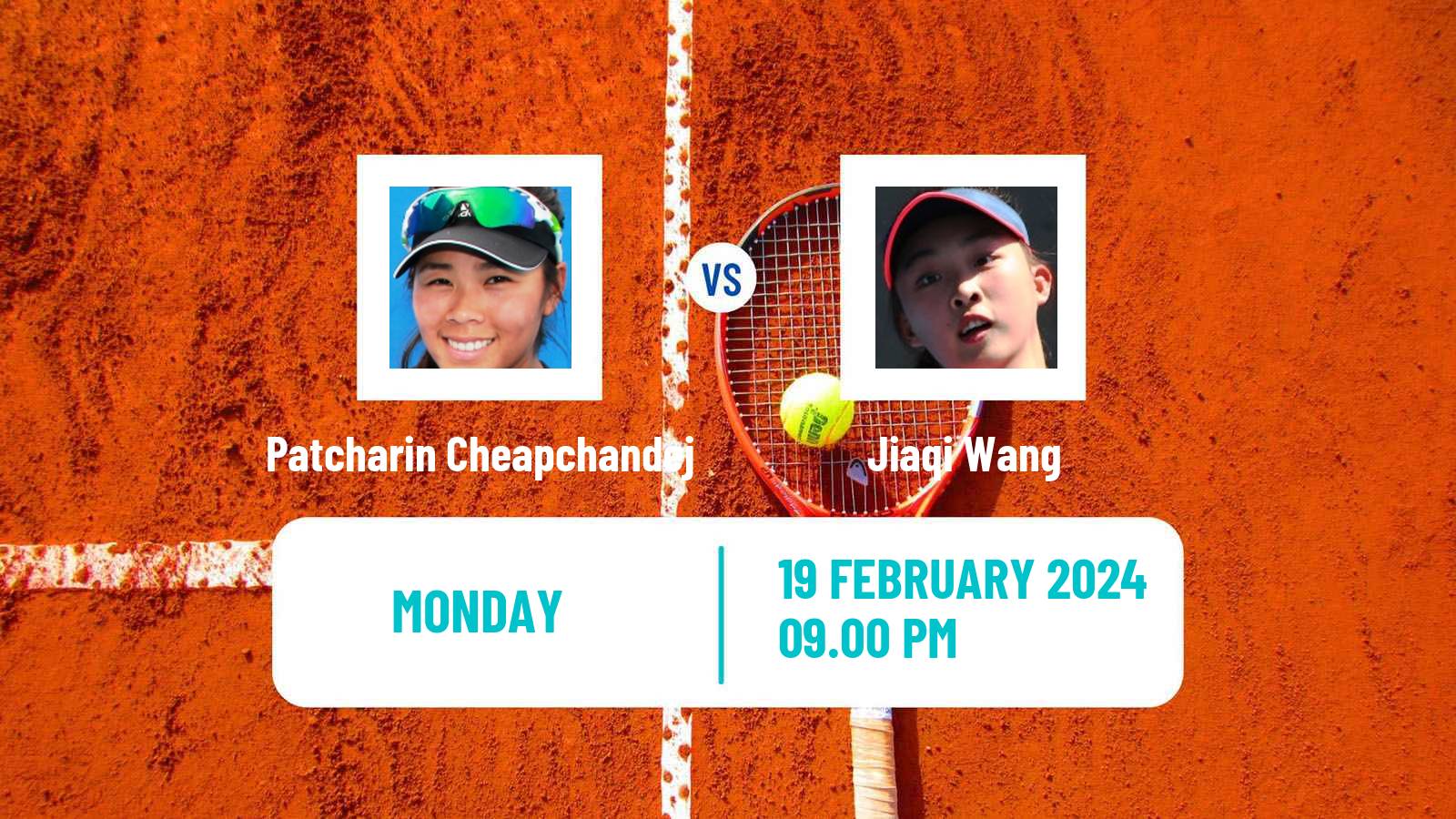 Tennis ITF W15 Nakhon Si Thammarat Women Patcharin Cheapchandej - Jiaqi Wang