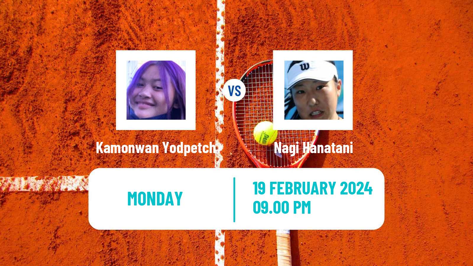 Tennis ITF W15 Nakhon Si Thammarat Women Kamonwan Yodpetch - Nagi Hanatani