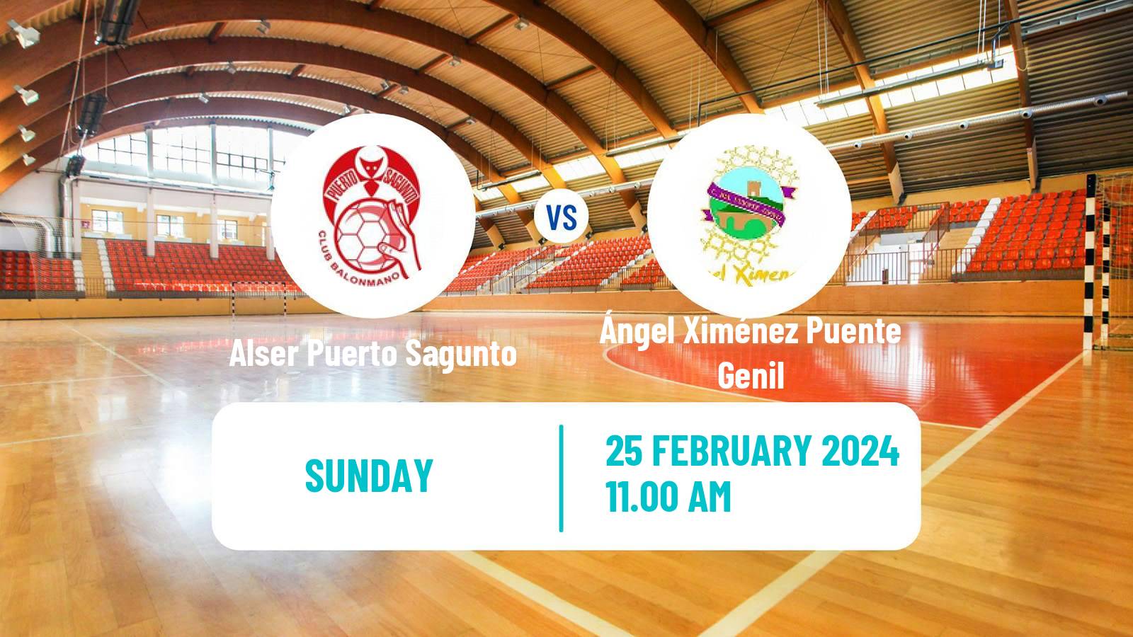 Handball Spanish Liga ASOBAL Alser Puerto Sagunto - Ángel Ximénez Puente Genil