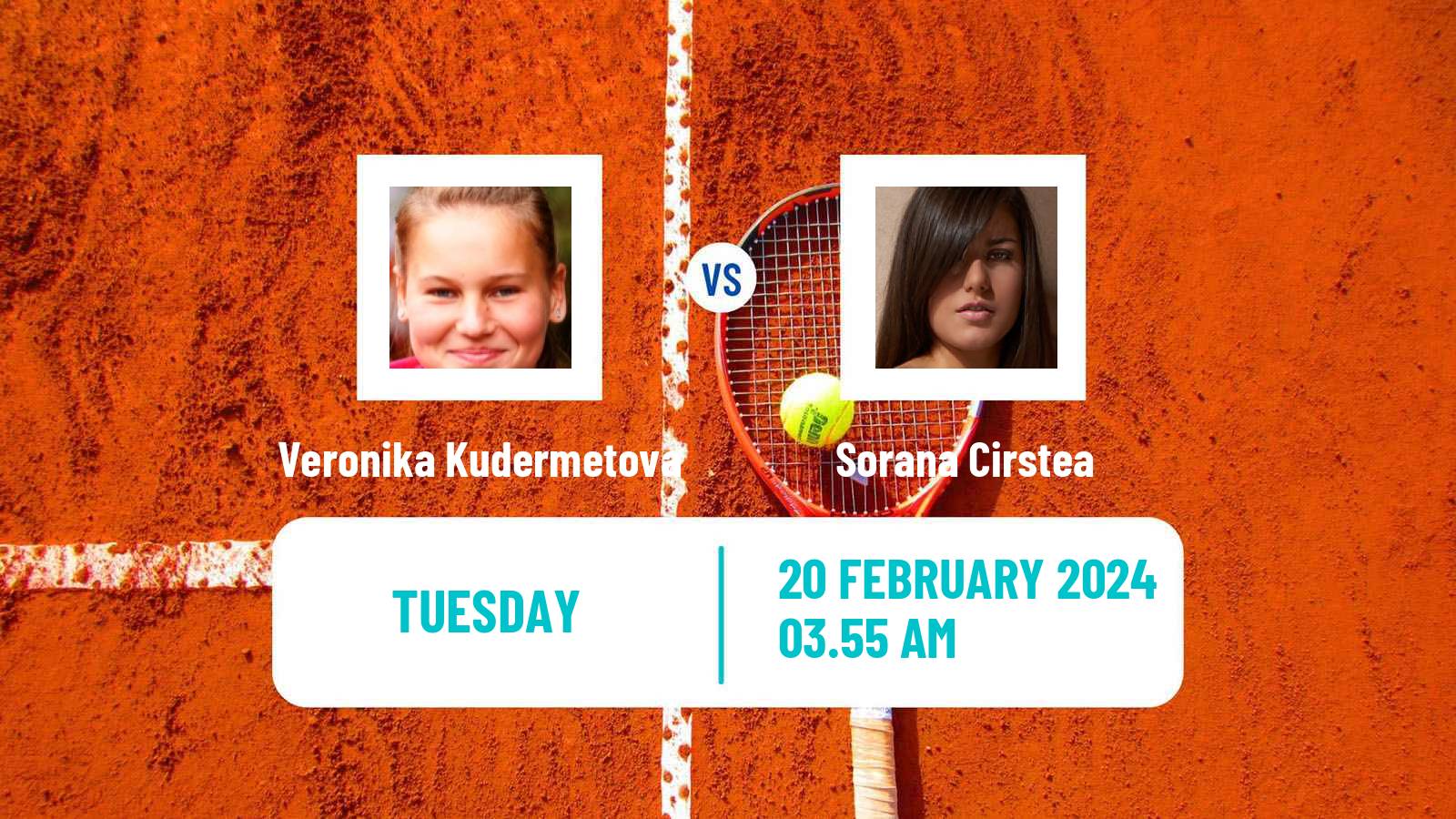 Tennis WTA Dubai Veronika Kudermetova - Sorana Cirstea