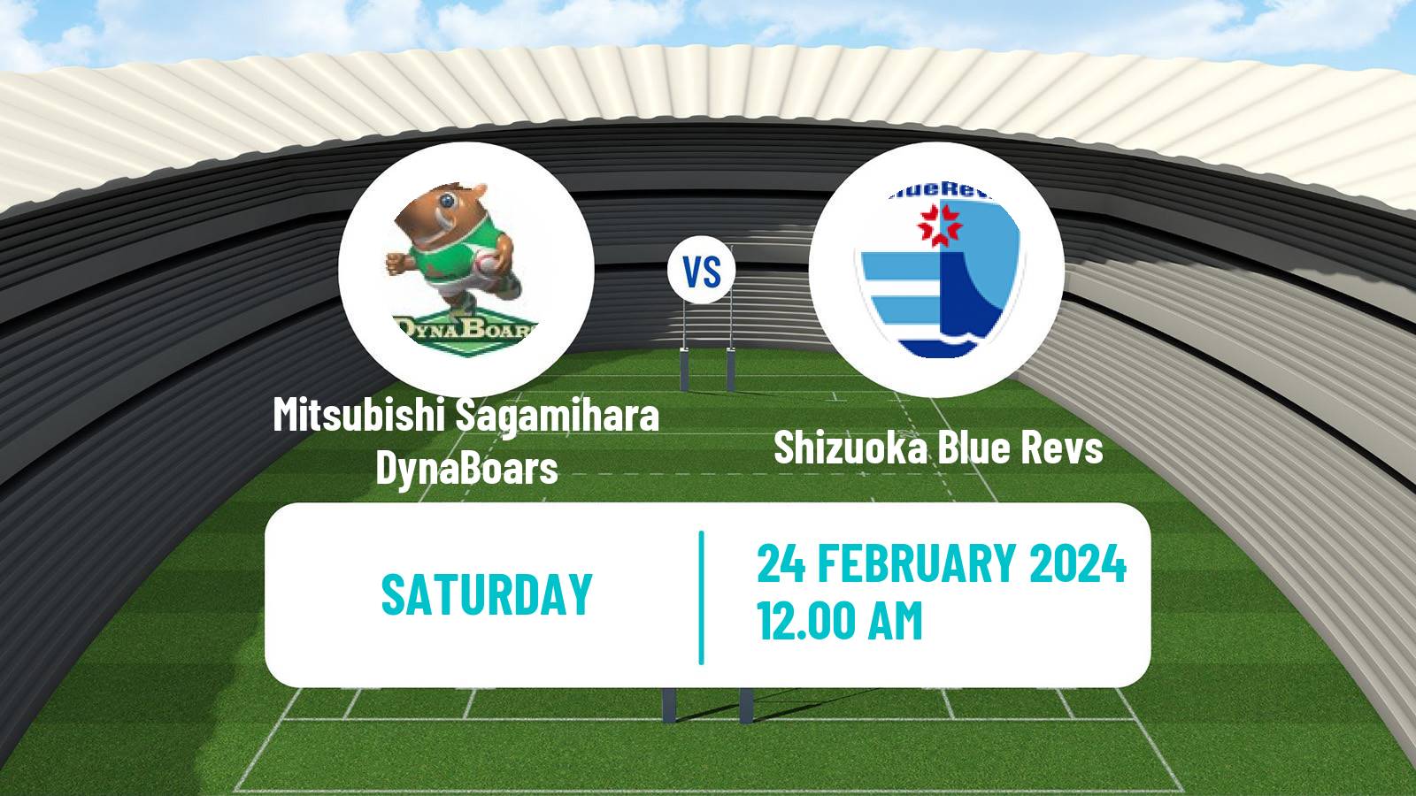 Rugby union Japan League One Rugby Union Mitsubishi Sagamihara DynaBoars - Shizuoka Blue Revs