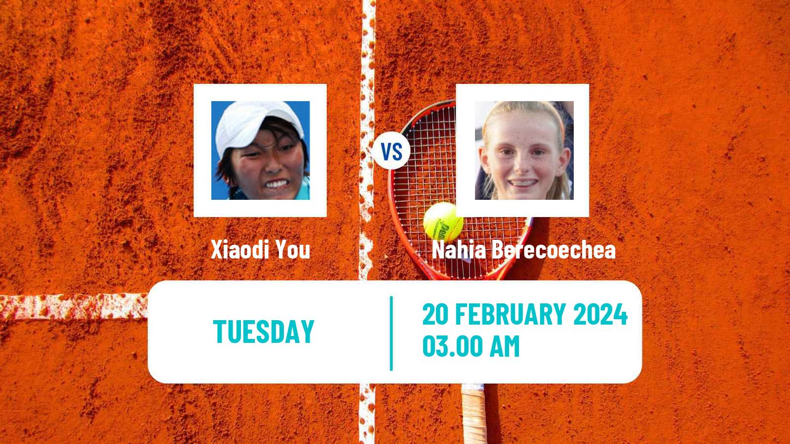 Tennis ITF W50 Pretoria Women 2024 Xiaodi You - Nahia Berecoechea