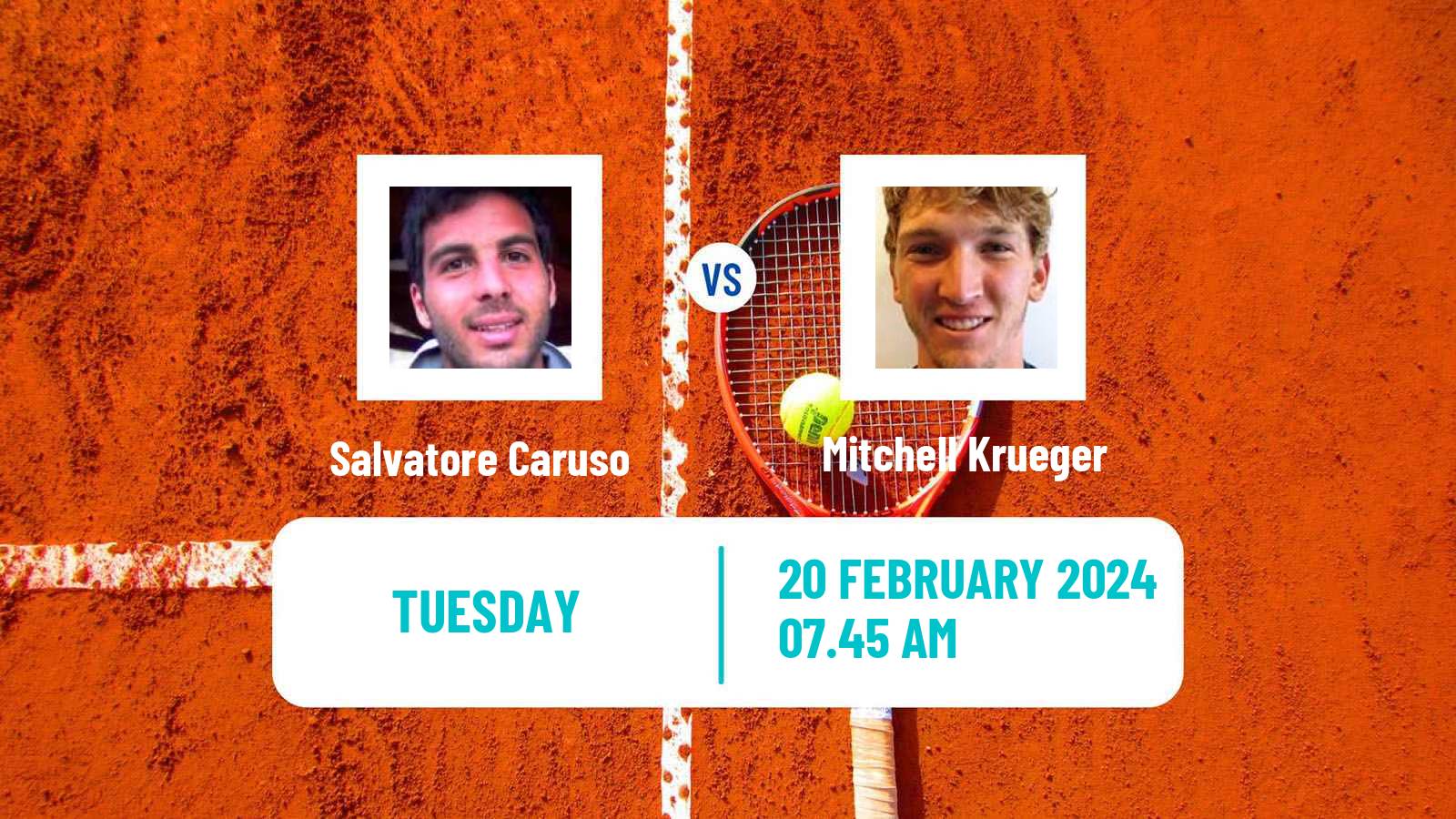 Tennis Tenerife 2 Challenger Men Salvatore Caruso - Mitchell Krueger
