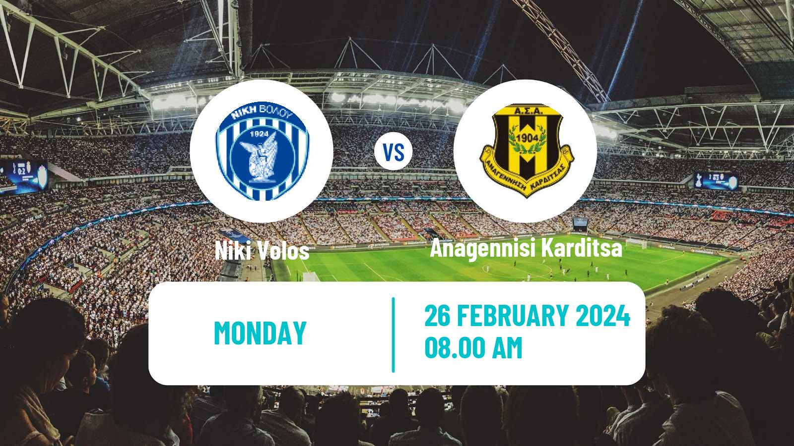 Soccer Greek Super League 2 Niki Volos - Anagennisi Karditsa