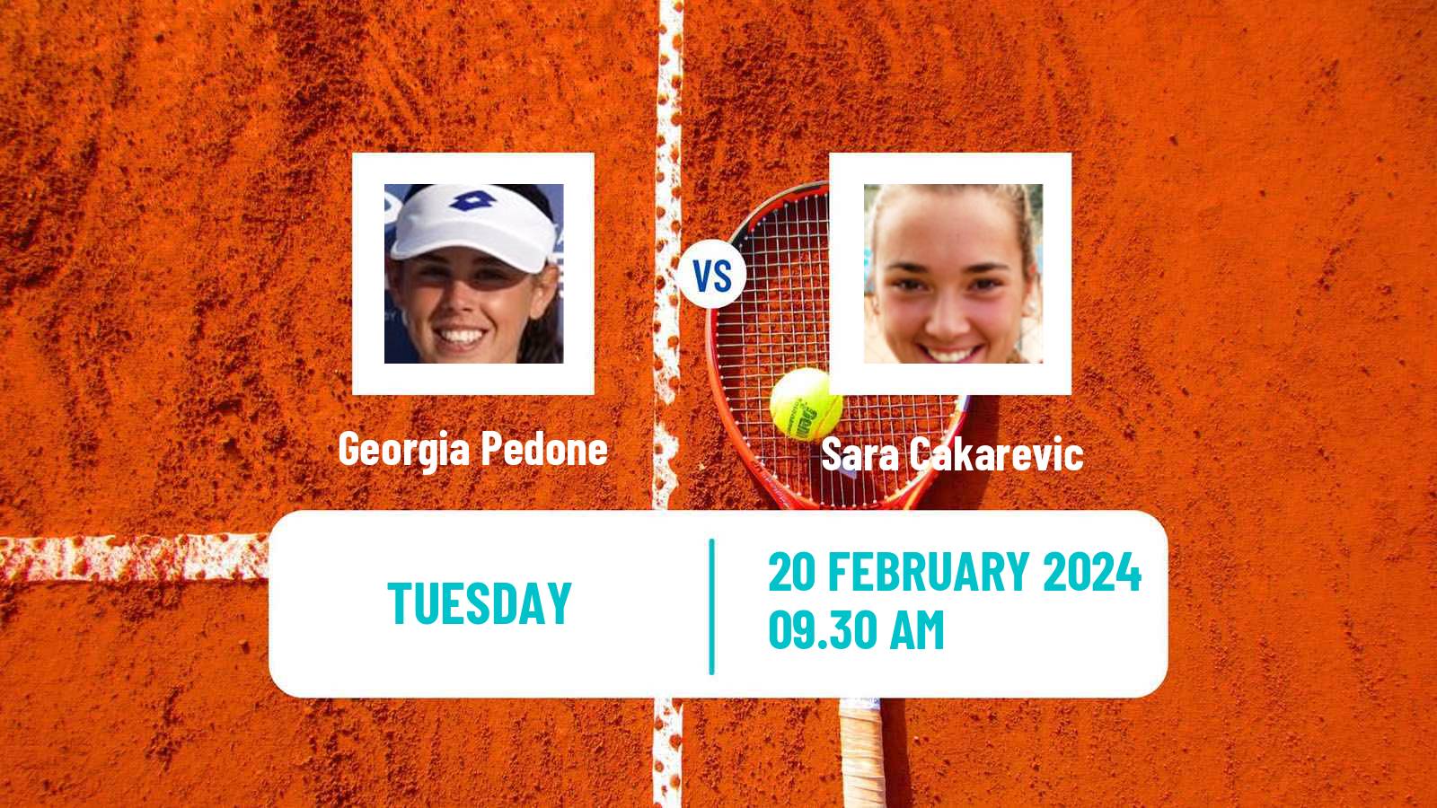 Tennis ITF W35 Hammamet 2 Women Georgia Pedone - Sara Cakarevic