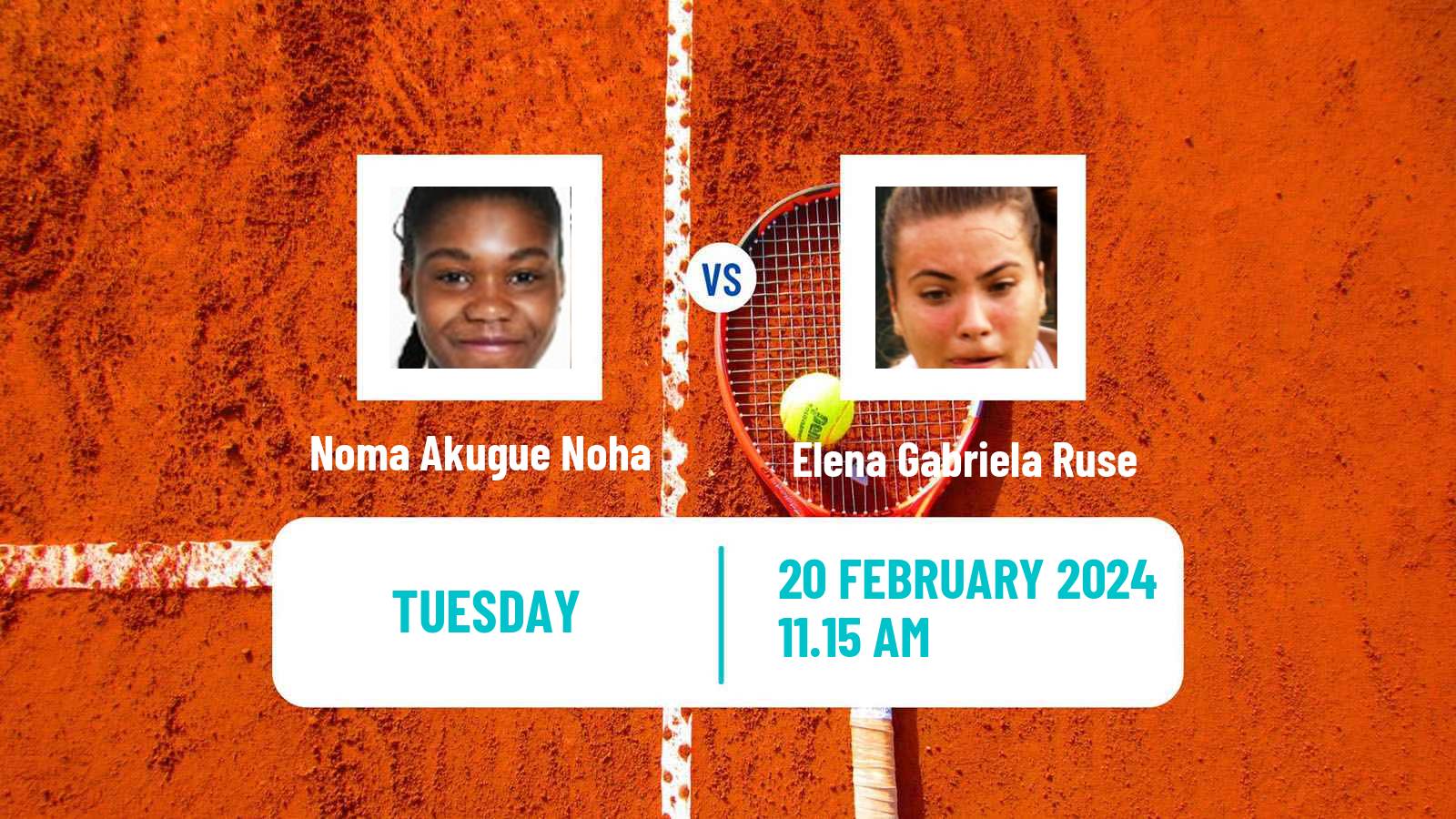 Tennis ITF W75 Porto Women Noma Akugue Noha - Elena Gabriela Ruse