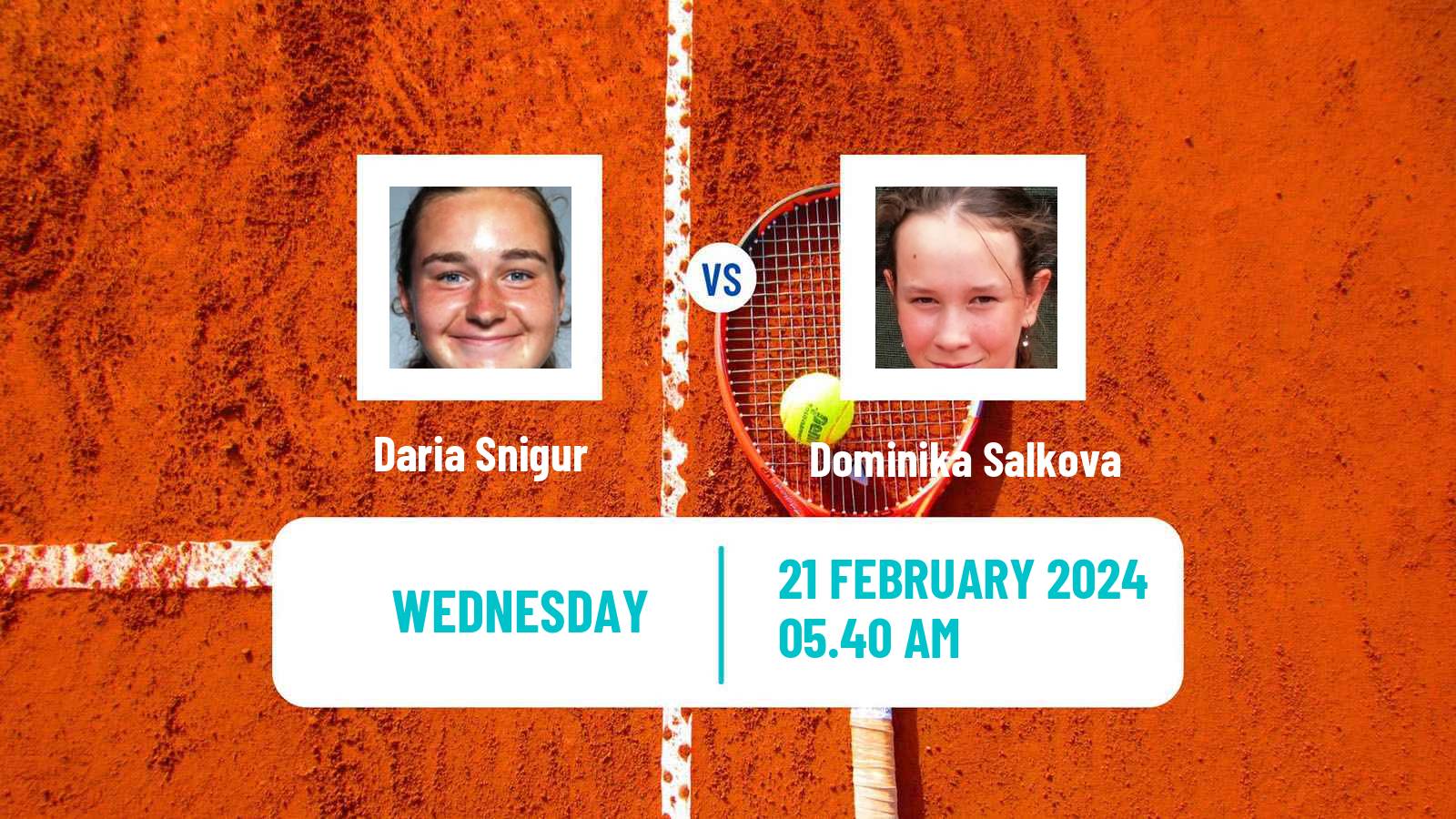 Tennis ITF W75 Porto Women Daria Snigur - Dominika Salkova